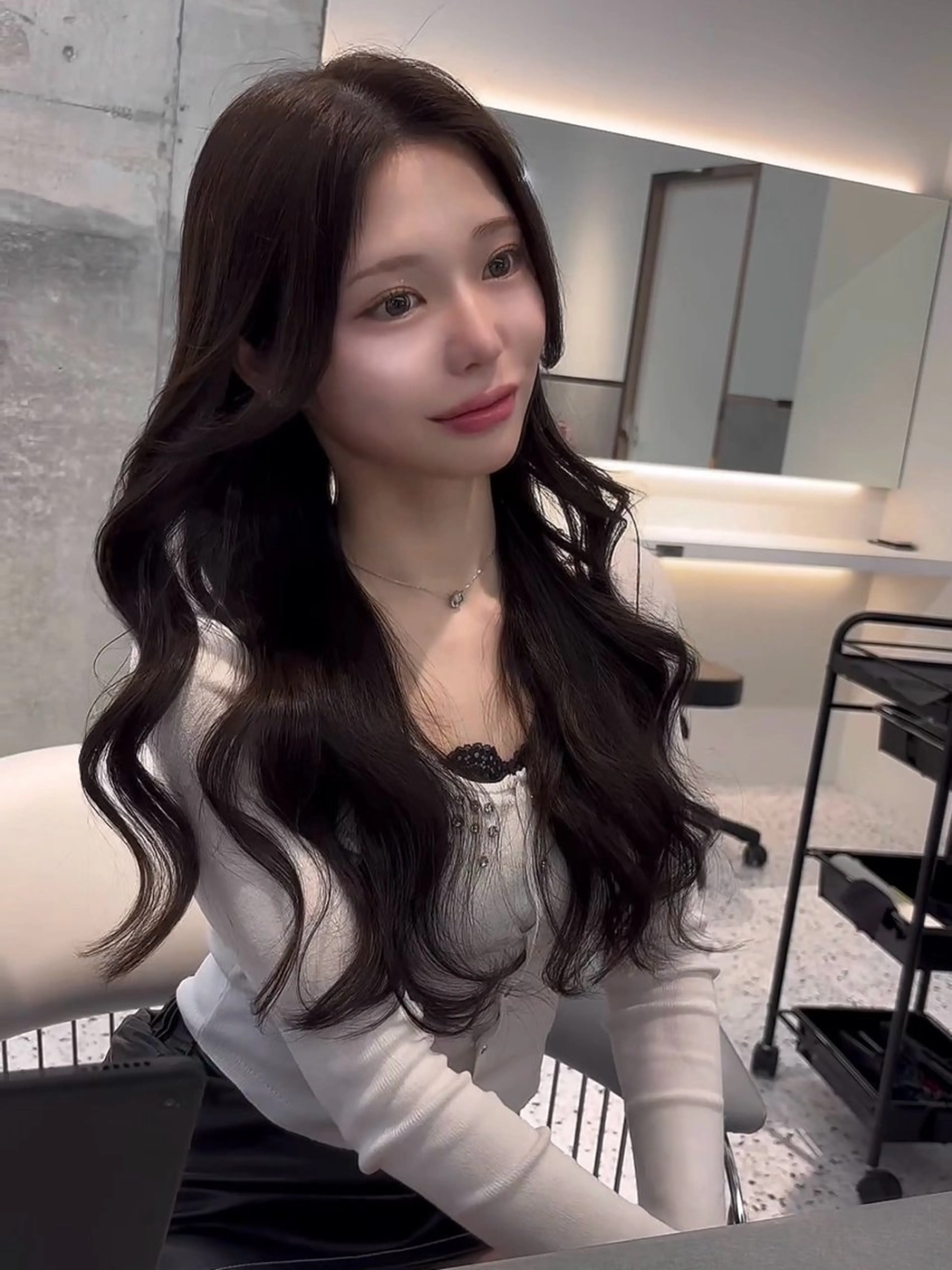 ロング カラー ブリーチ ブリーチなしカラー 髪質改善 レイヤーカット 縮毛矯正 【博多髪質改善】 吉村　清志のヘアスタイル