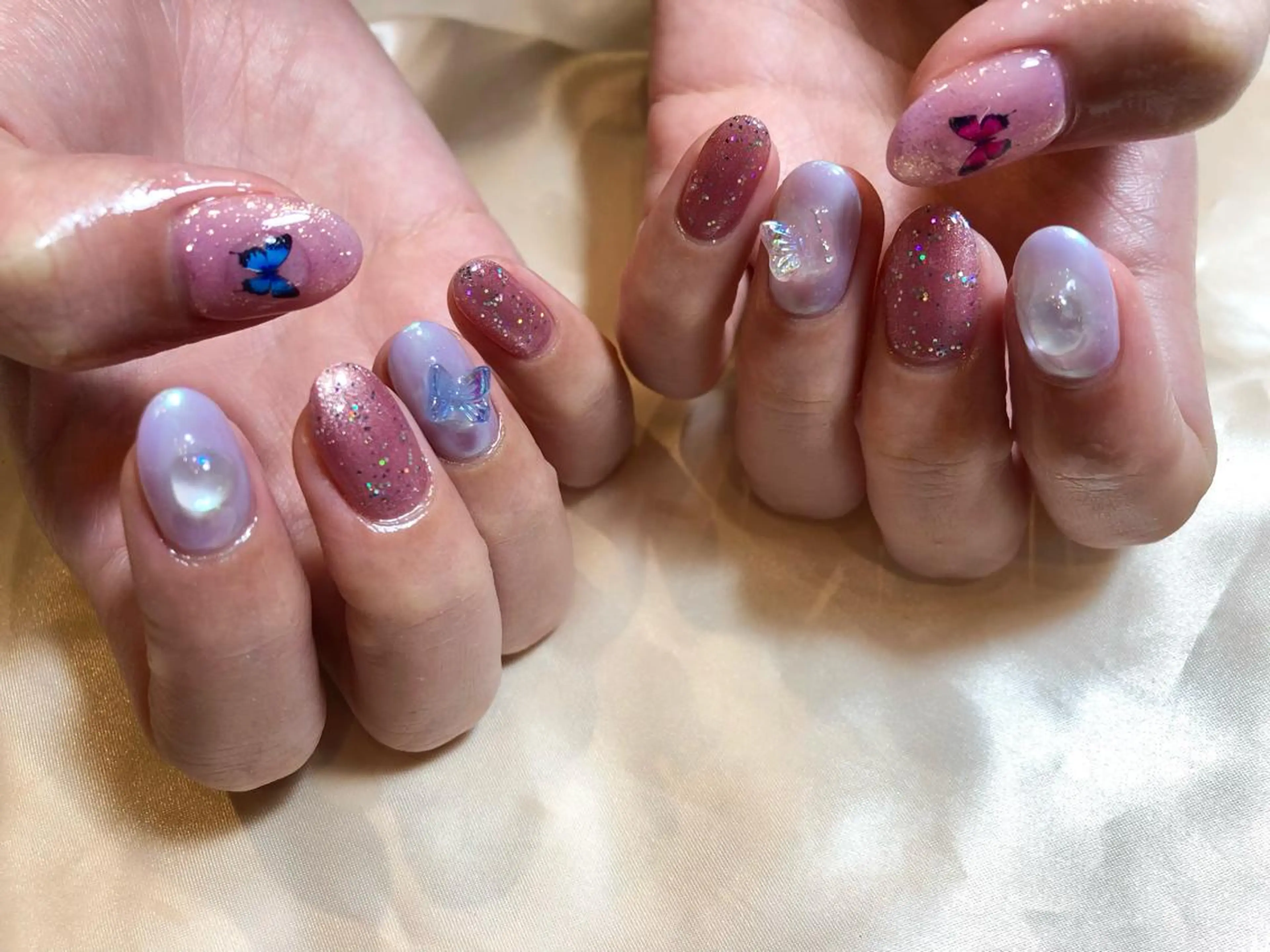 ネイル パラあり！フィルイン 美フォルムのネイルデザイン