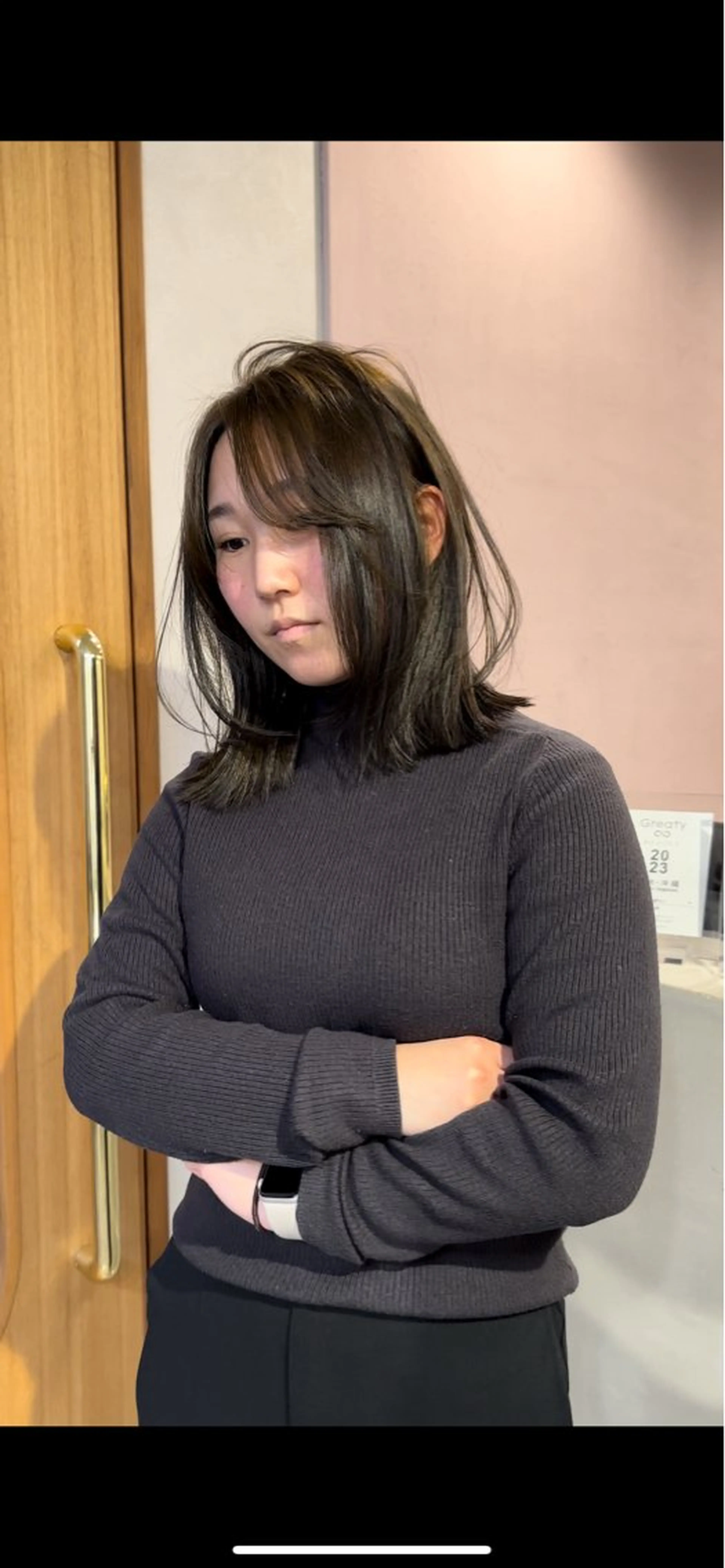 ミディアム はまだ かんたのヘアスタイル