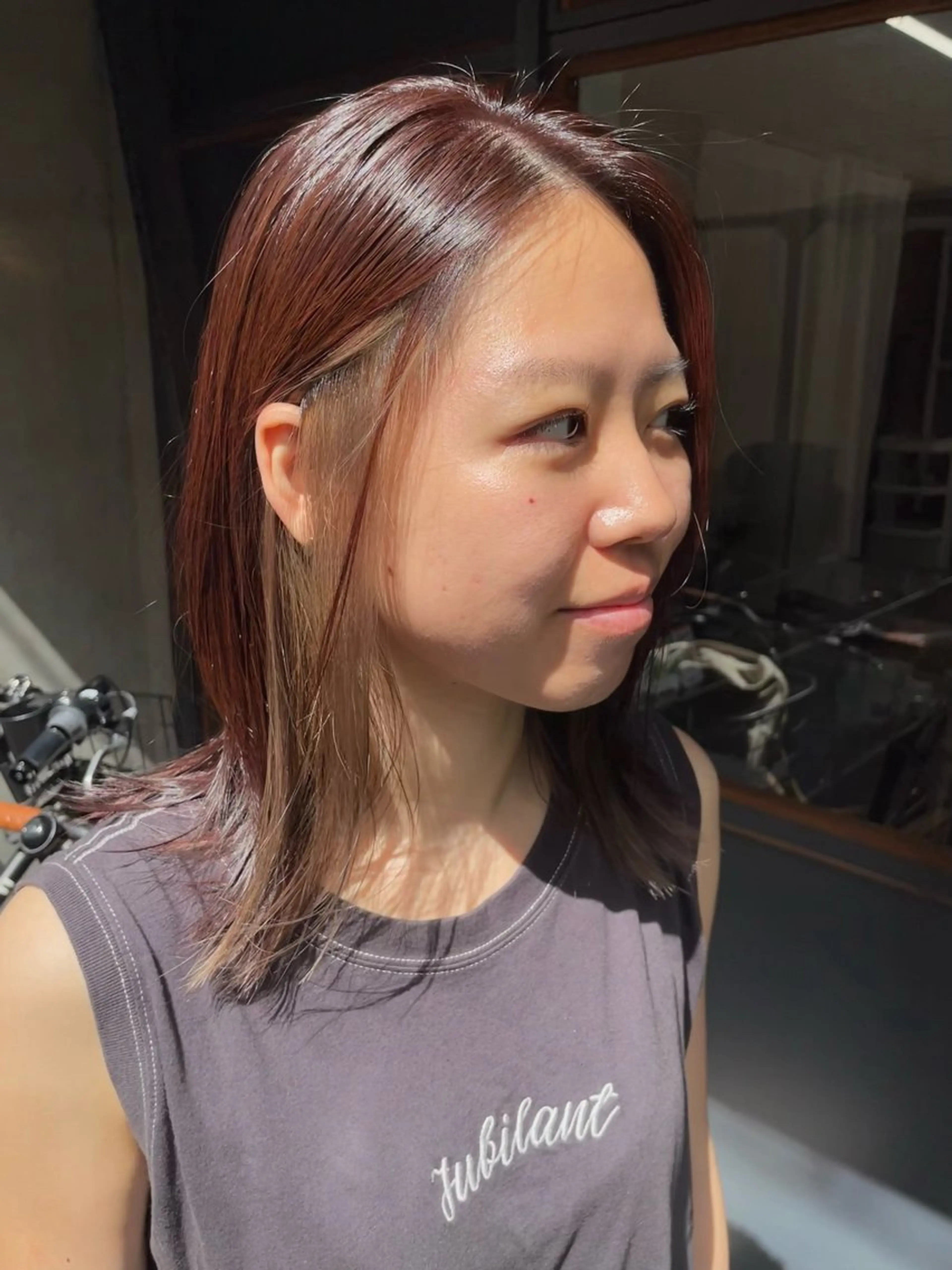 セミロング カラー ヘアカラー レイヤー/透明感 カラー ☽EMIRIのヘアスタイル