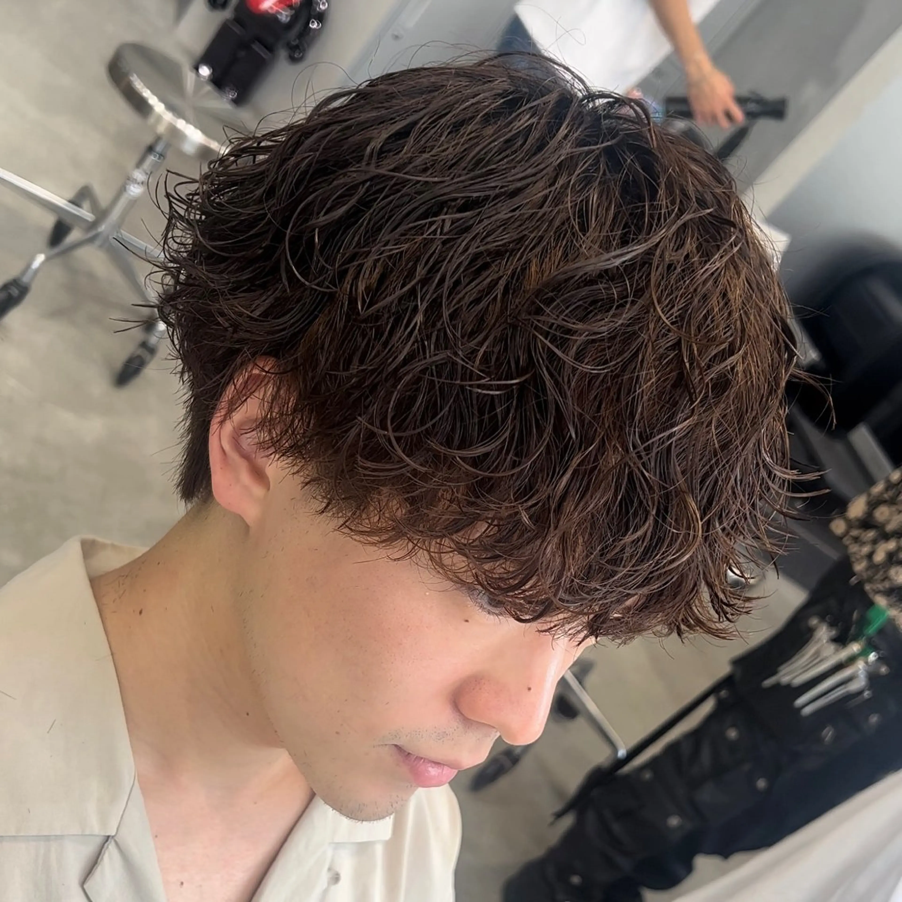 ショート パーマ メンズ メンズパーマ 波巻きパーマ 松下 友希 【fifth】のヘアスタイル