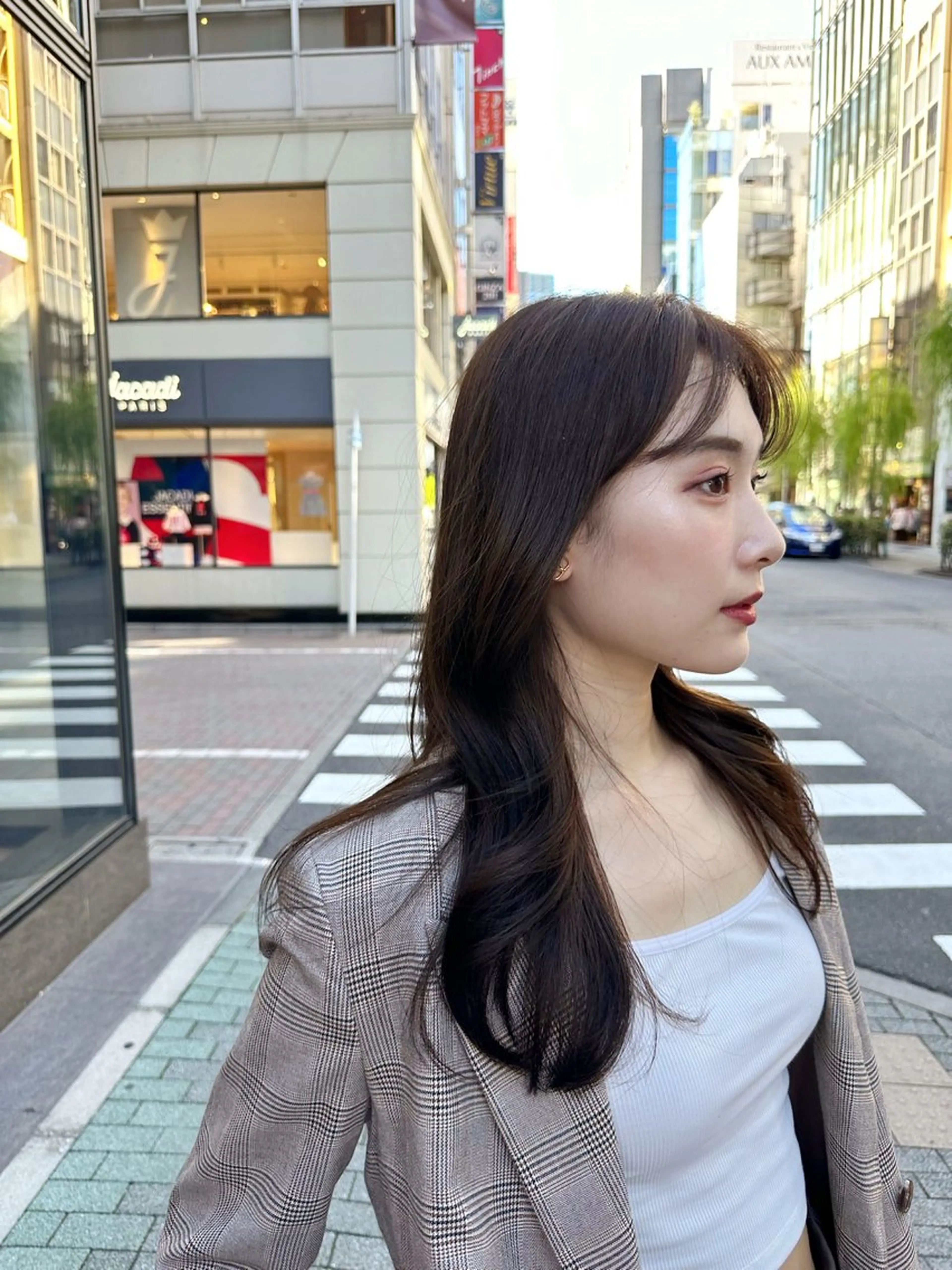 セミロング カラー ヘアカラー 韓国風パーマ/ヘア セット/店長みづきのヘアスタイル