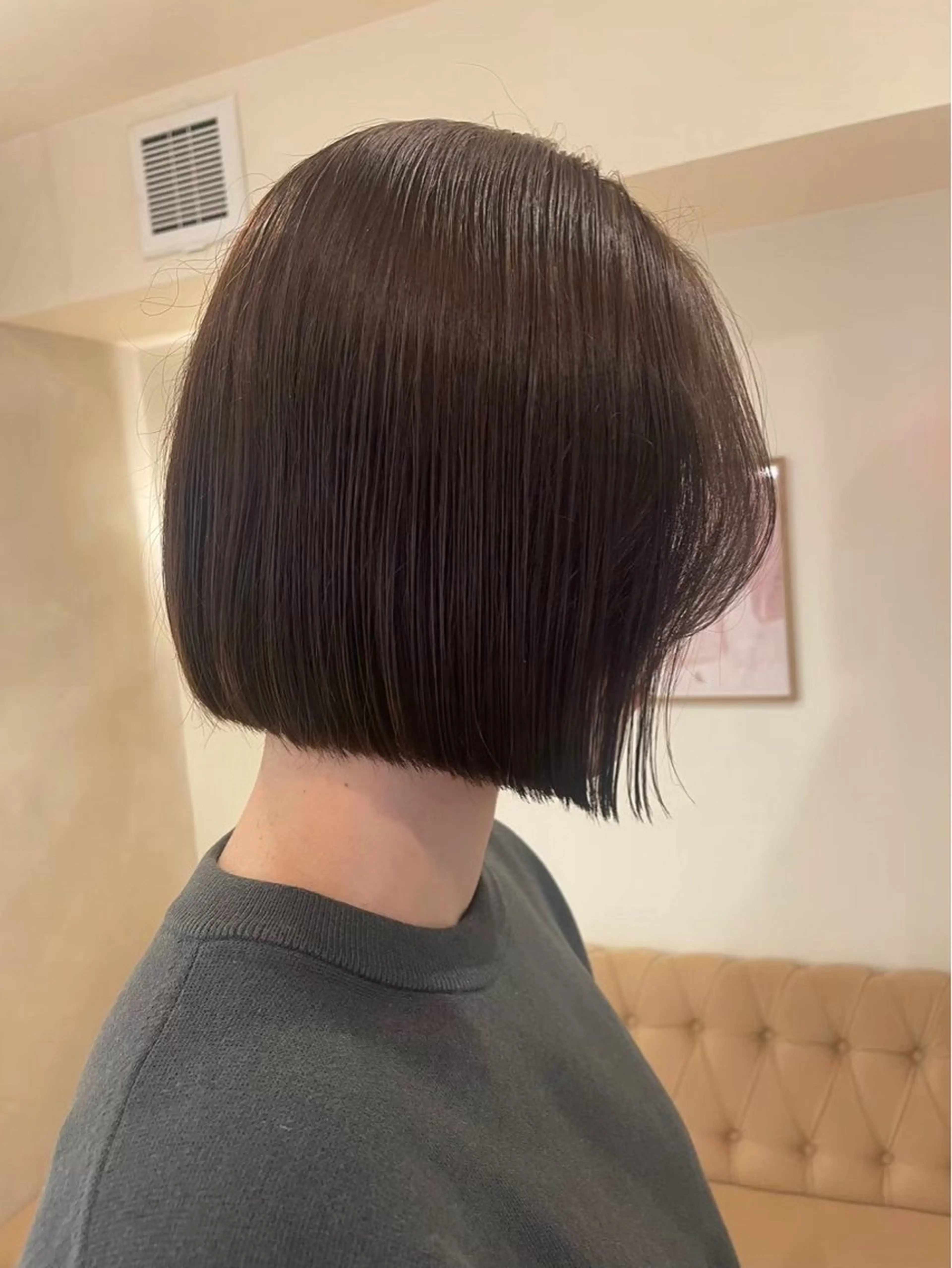 ミディアム LUVISM ボブ りきカットモデル募集のヘアスタイル