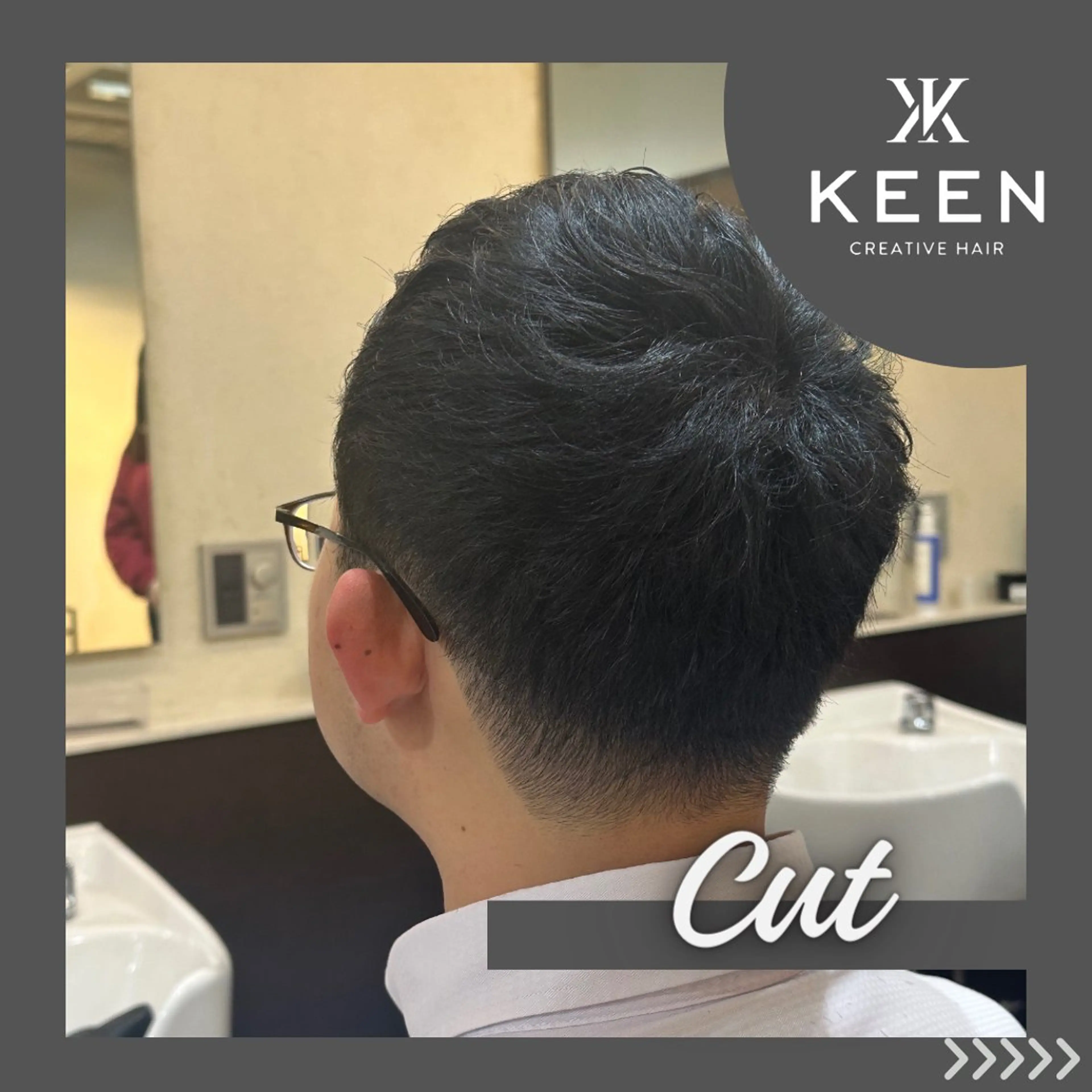 ミディアム メンズ 刈り上げの あおきさんのヘアスタイル