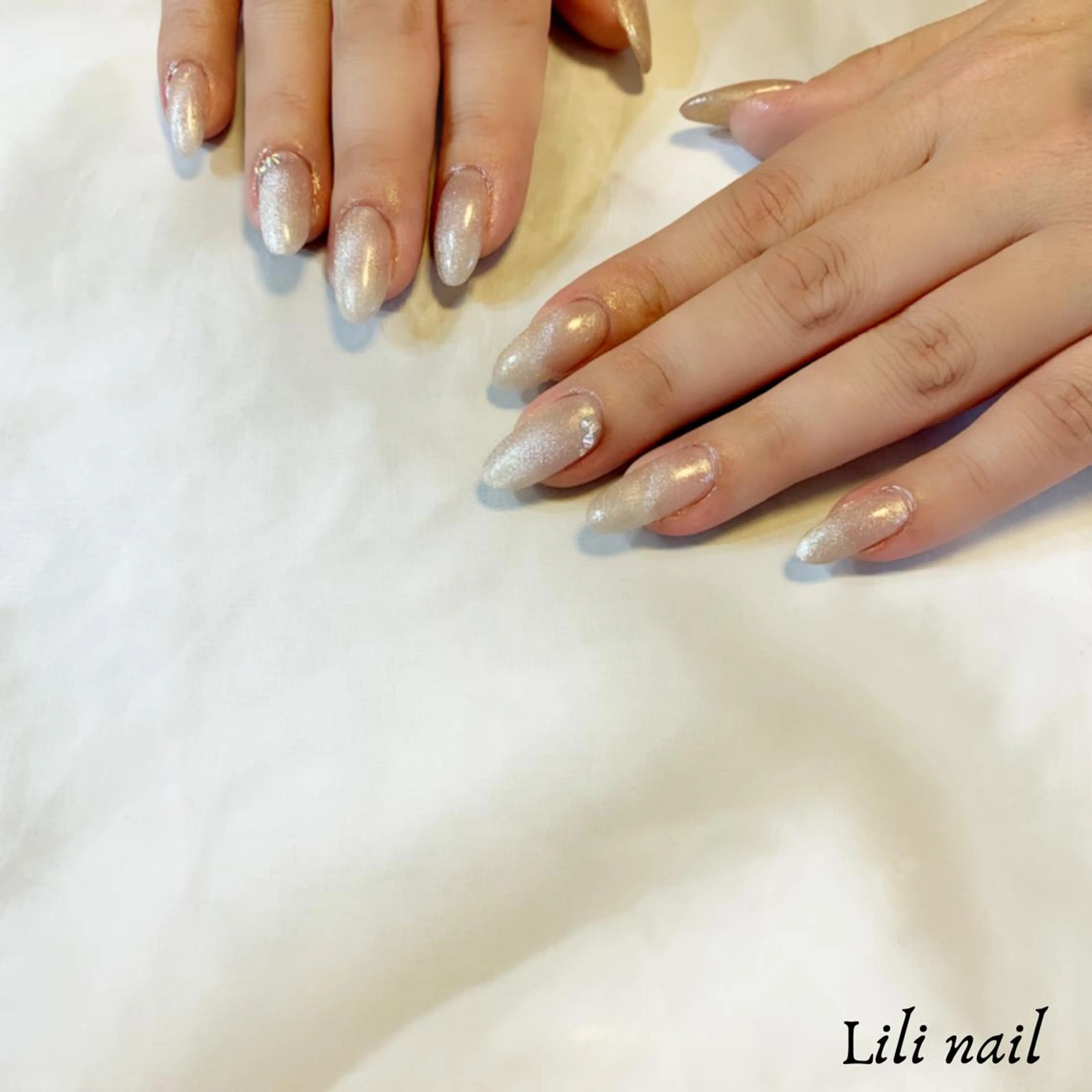 ネイル ジェルネイル マグネットネイル ハンドネイル Lilibeauty salonのネイルデザイン