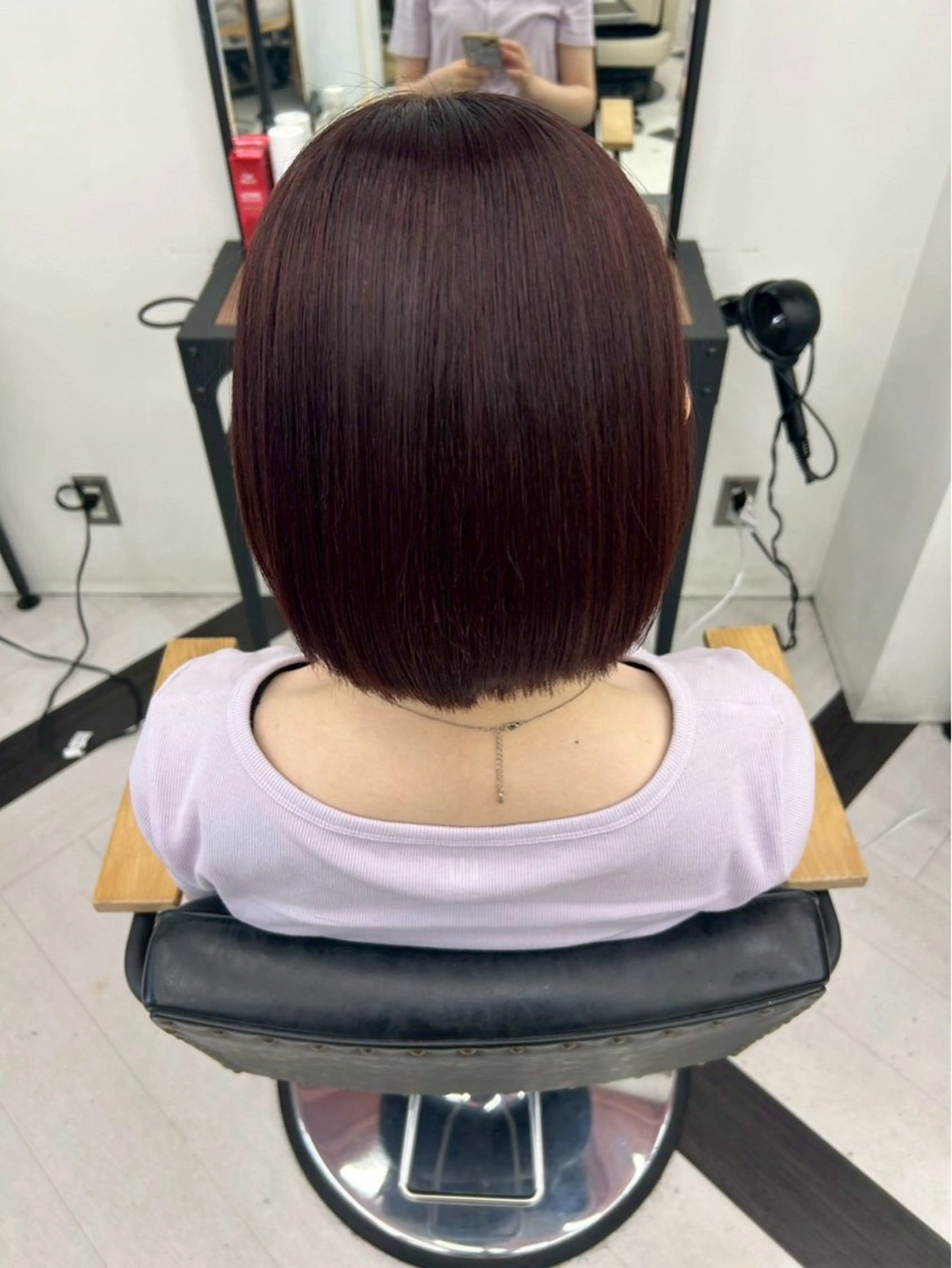 ショート カラー ヘアカラー トリートメント himari💜 暖色/レイヤーカットのヘアスタイル