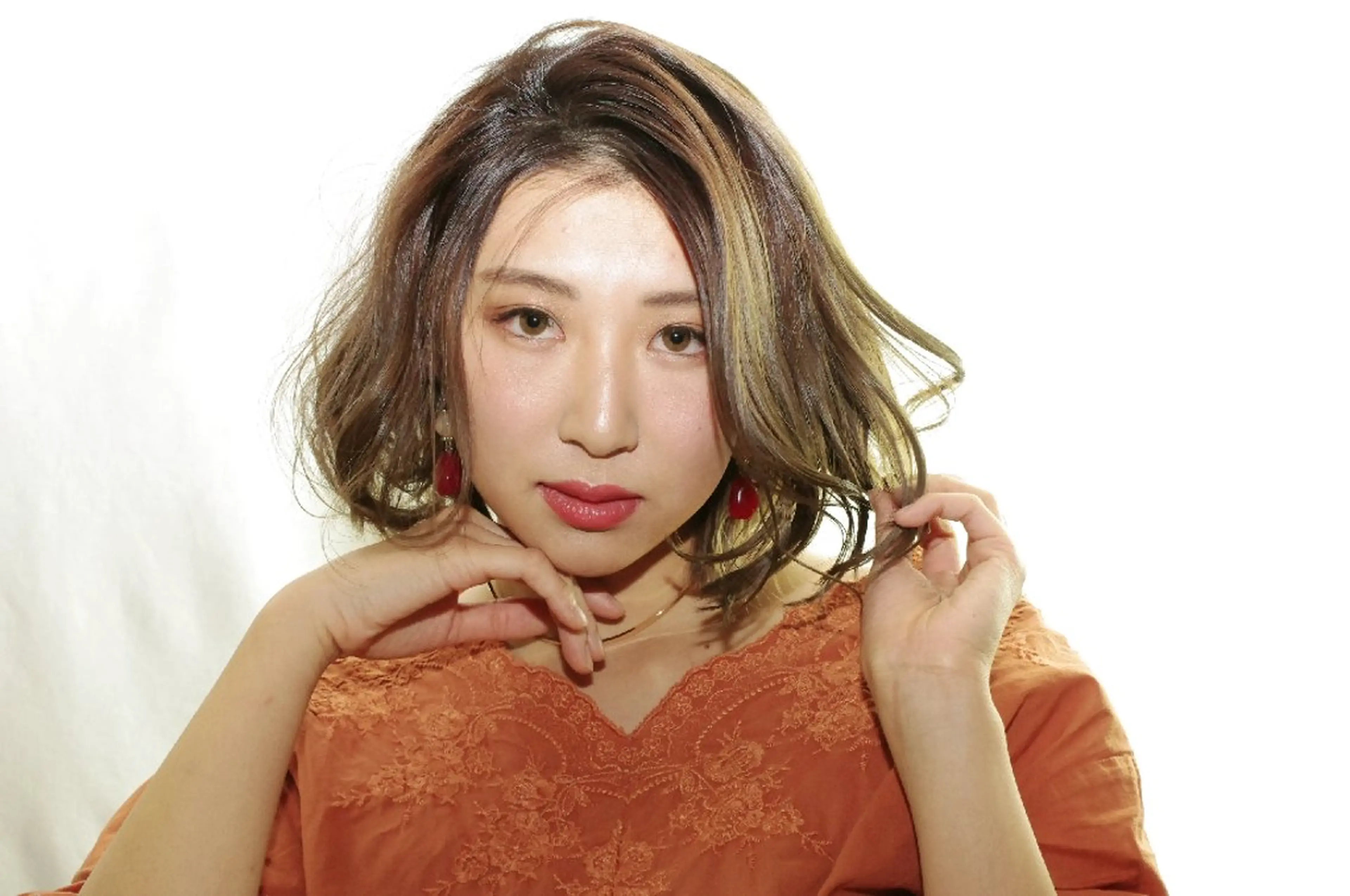 ミディアム カラー パーマ 髪のリセット× 髪質改善ひこうせんのヘアスタイル