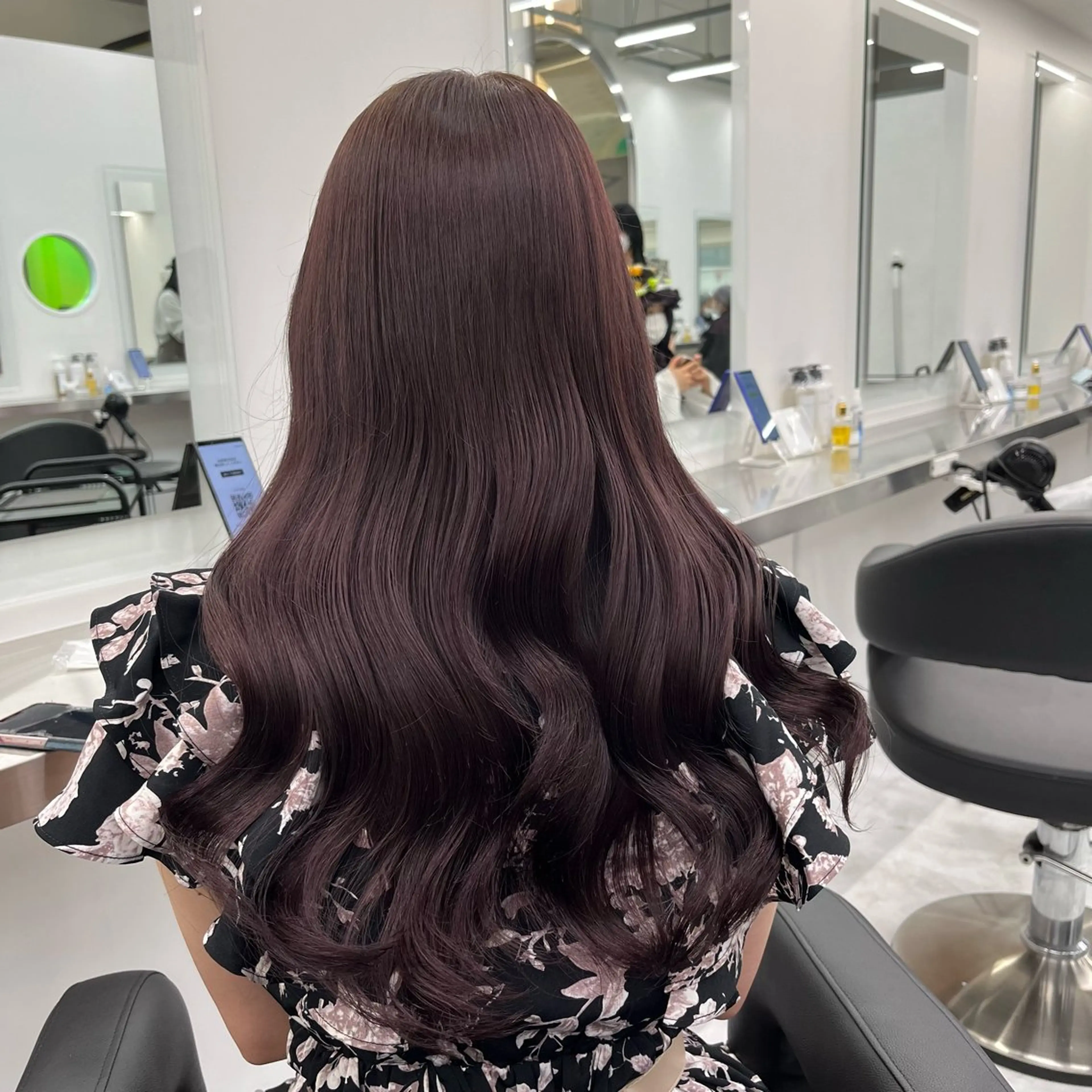 ロング ヘアカラー トリートメント ヘッドスパ ヘアセット 💗韓国暖色ヘア NO.1💗🪽のヘアスタイル