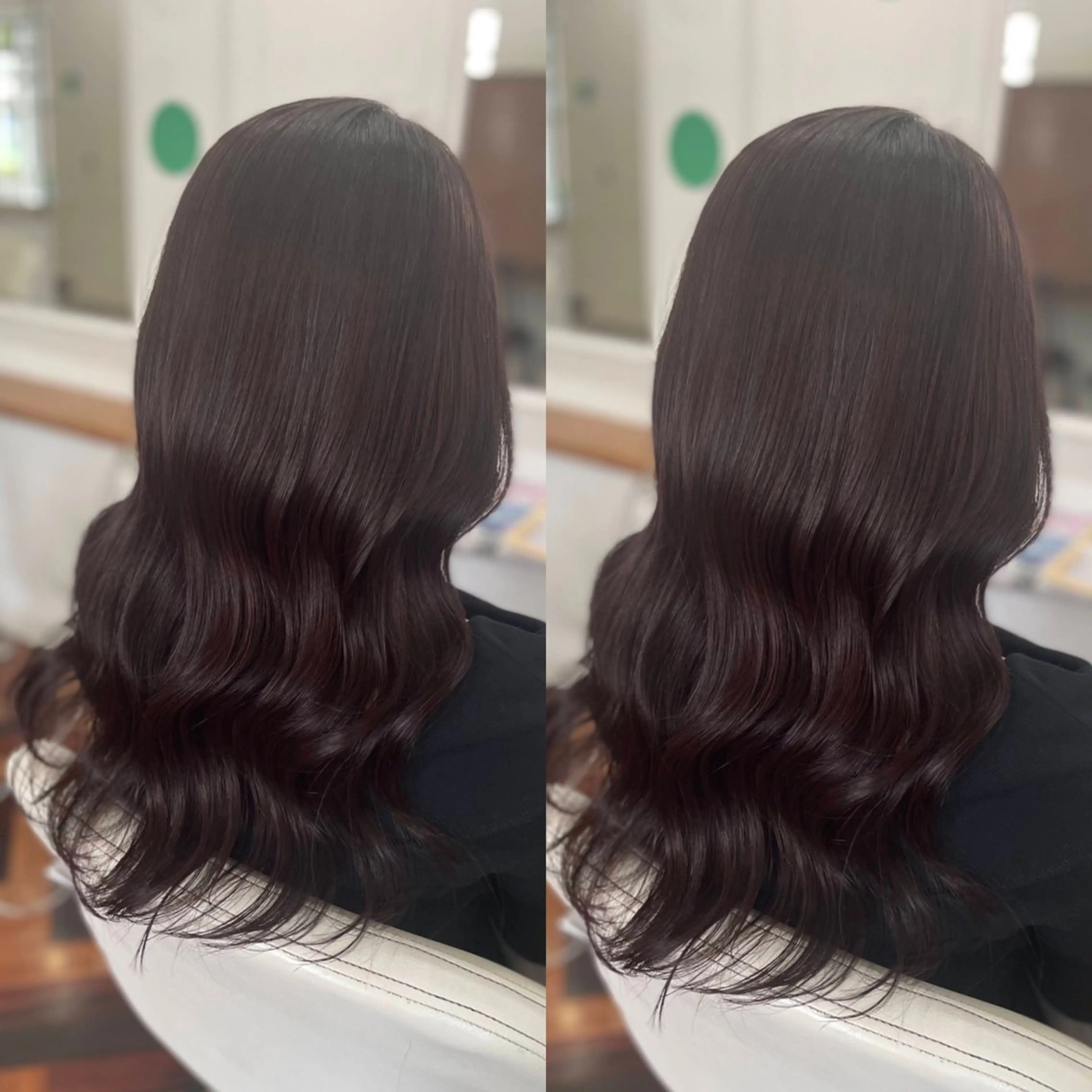 ロング カラー ブリーチ ダブルカラー ラベンダーカラー ブリーチなしカラー mopa_kaede ナチュラル/レイヤーのヘアスタイル