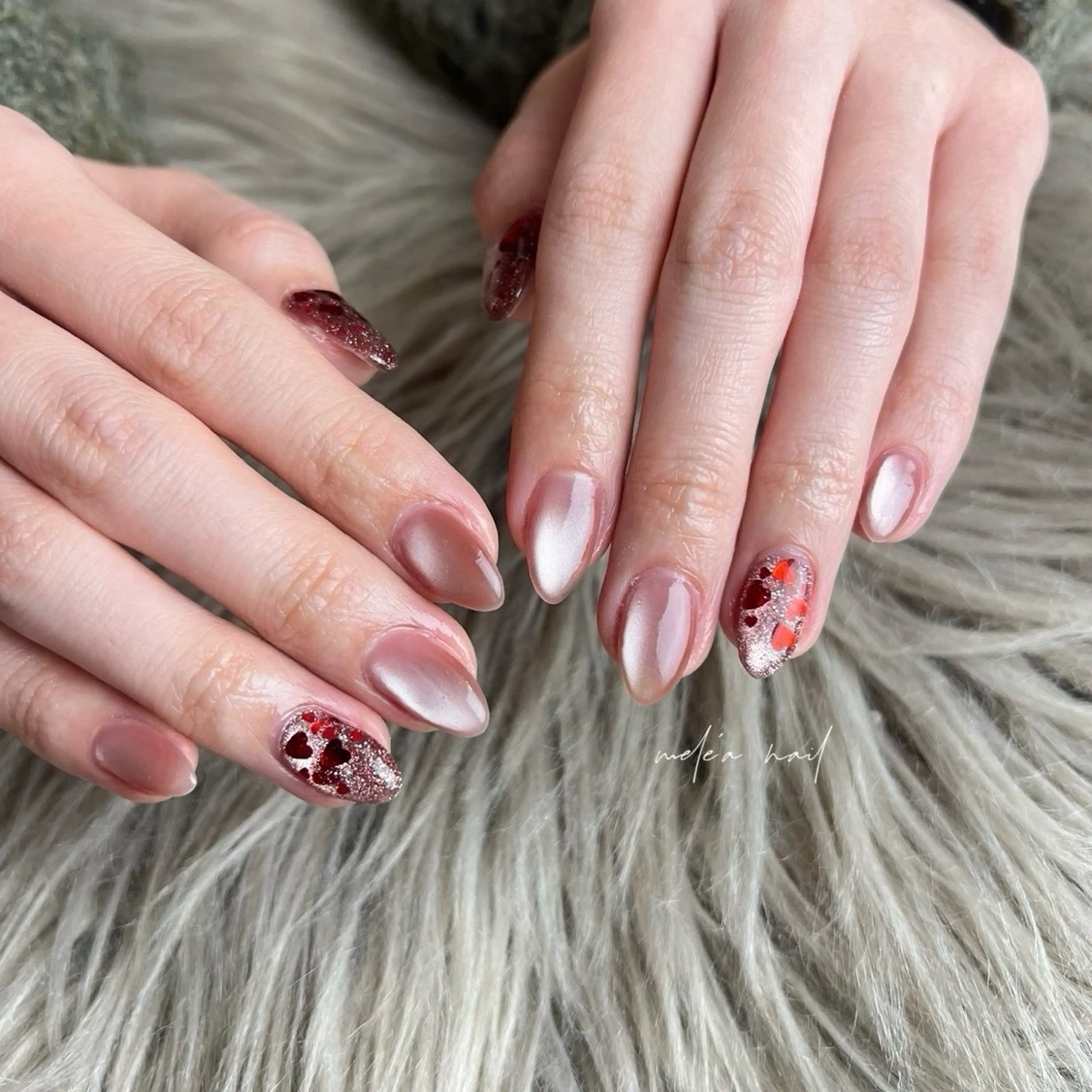 ネイル マグネットネイル ハンドネイル miho meléanailのネイルデザイン