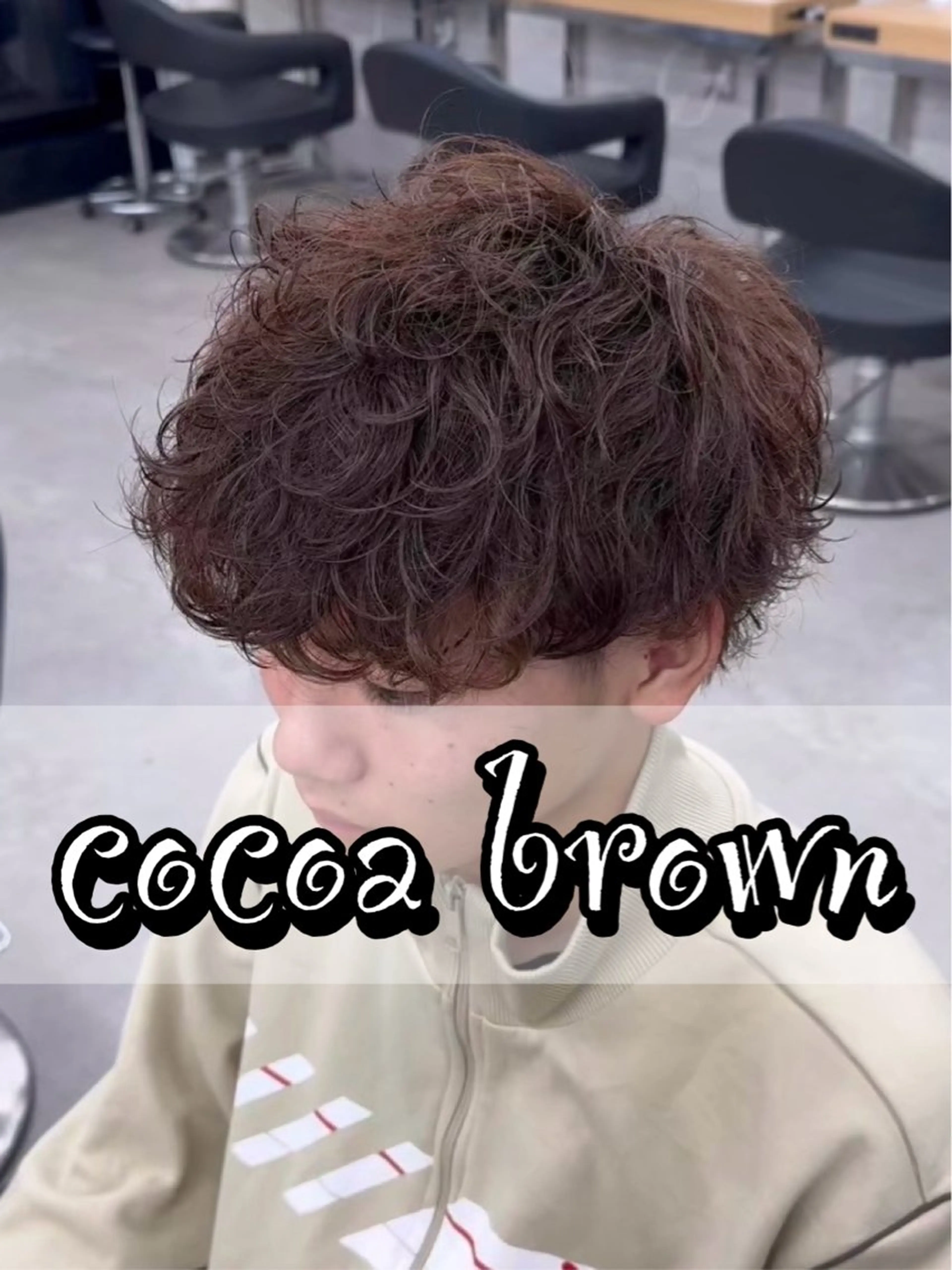 ショート カラー メンズ ブラウンカラー ヘアカラー トリートメント 暖色カラー/透明感 カラー/HINATAのヘアスタイル