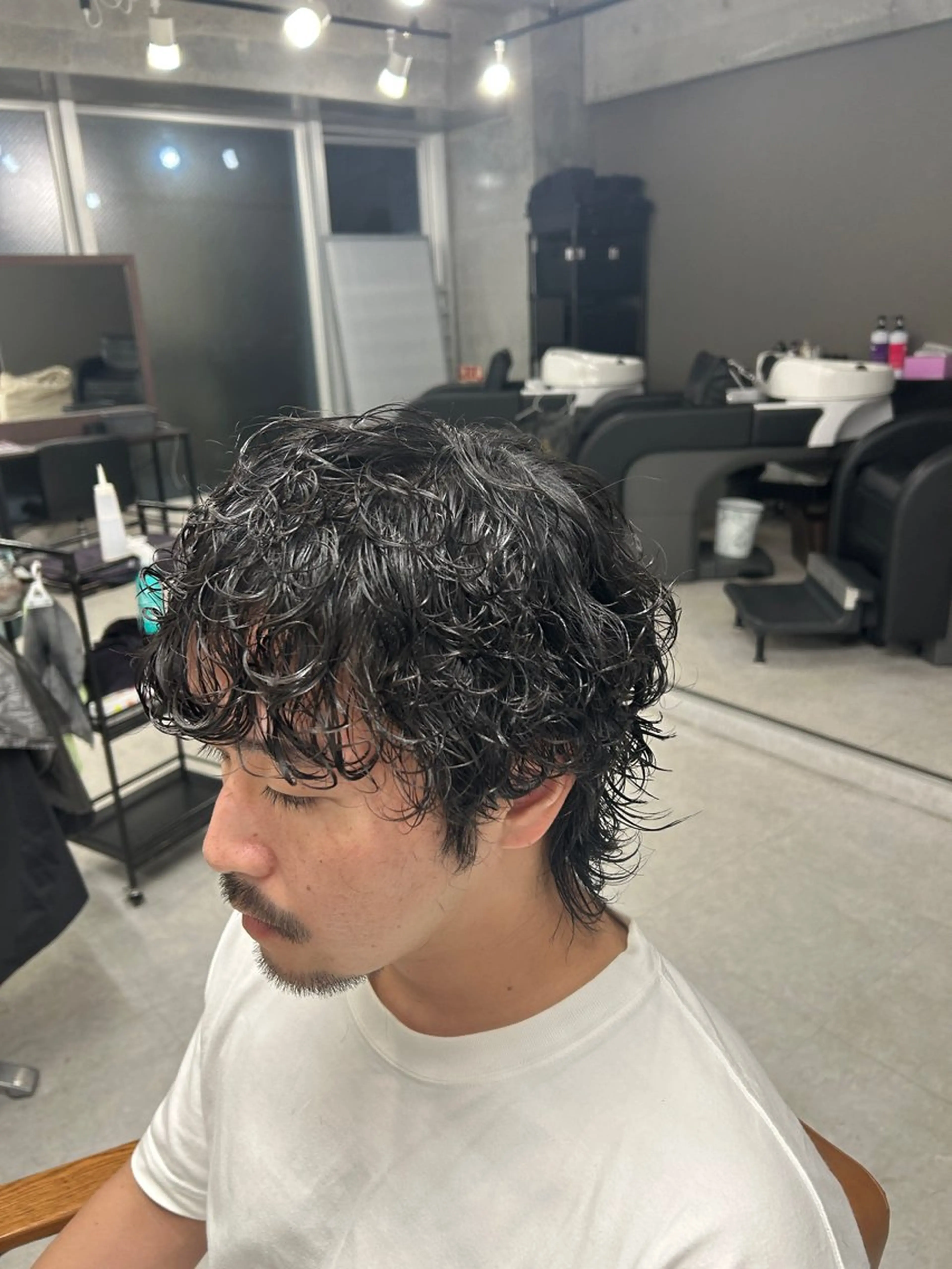 パーマ メンズ カット パーマ トリートメント ヘッドスパ ヘアセット カズキ🌼SNSモデ ル募集中のヘアスタイル