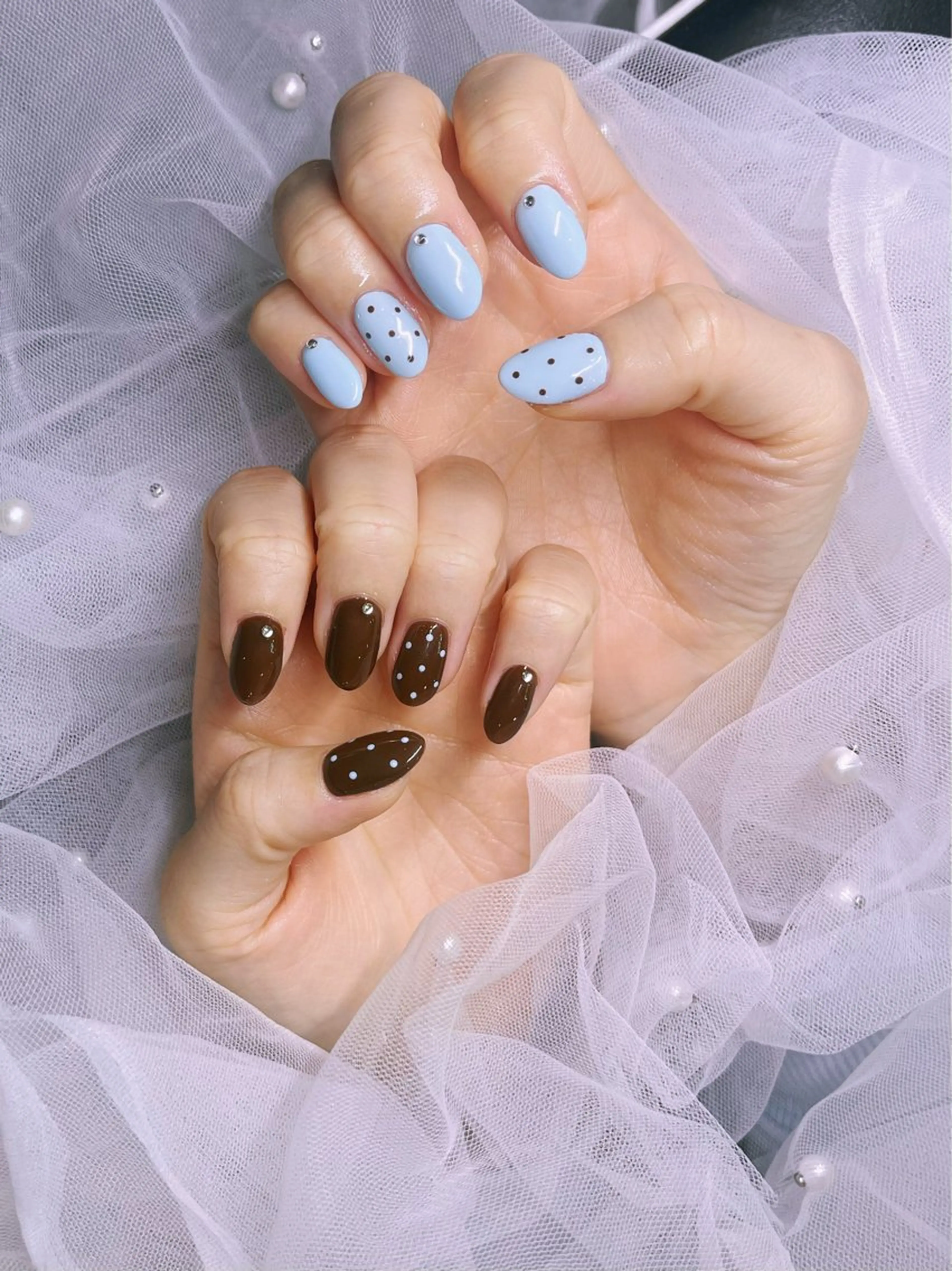 ネイル フレンチネイル グラデーション マグネットネイル ミラーネイル ワンホンネイル ハンドネイル Sora Nail所属・Sora Nailのネイルデザイン