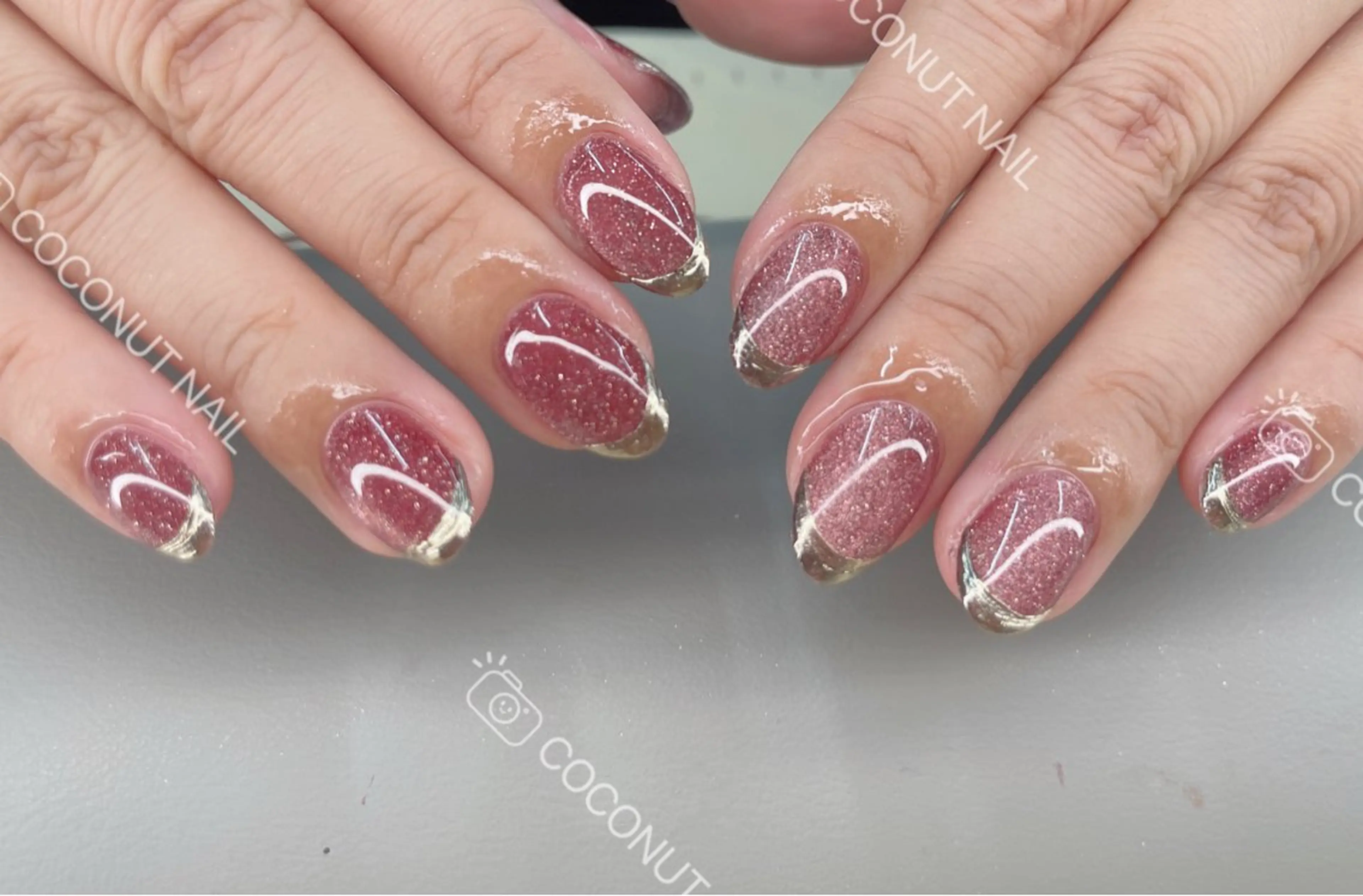 ネイル ハンドネイル 神田 ココナッツのネイルデザイン
