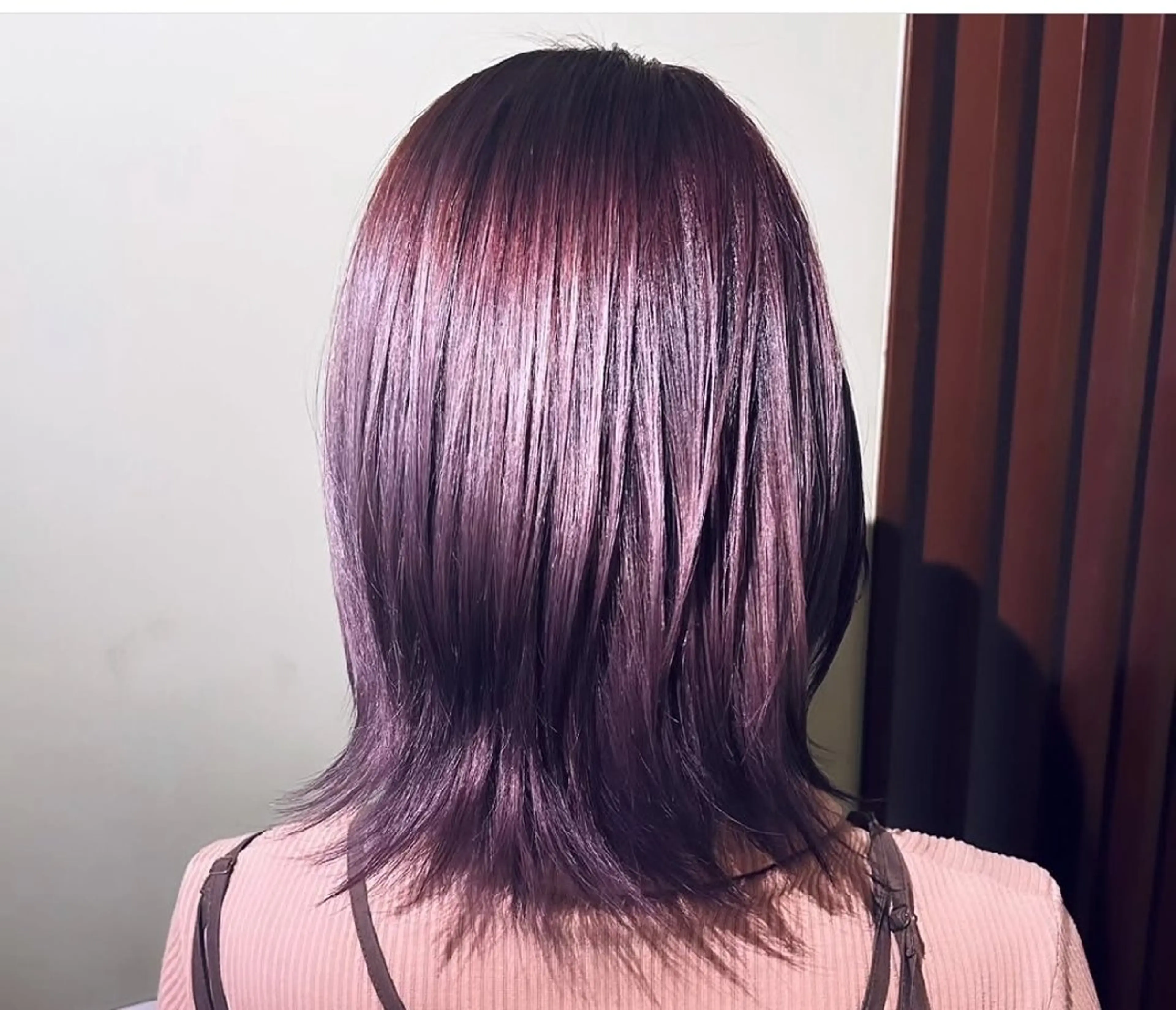 セミロング カラー ラベンダーカラー リアナ ヘアーアトリエ 涼泉のヘアスタイル