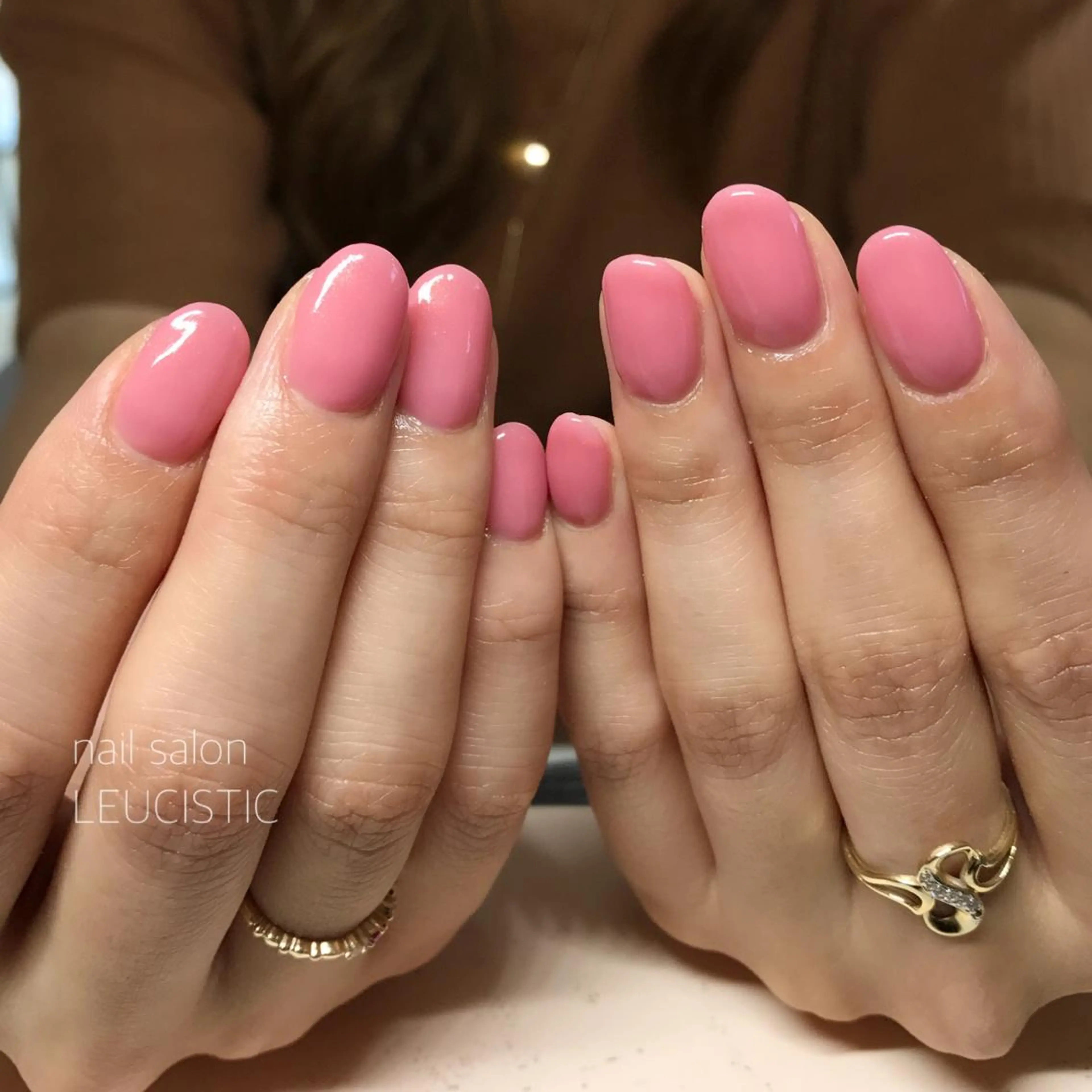 ネイル ゴールド ラメ(グリッター) ピンク 美時雨 bishigureのエステ・リラクイメージ