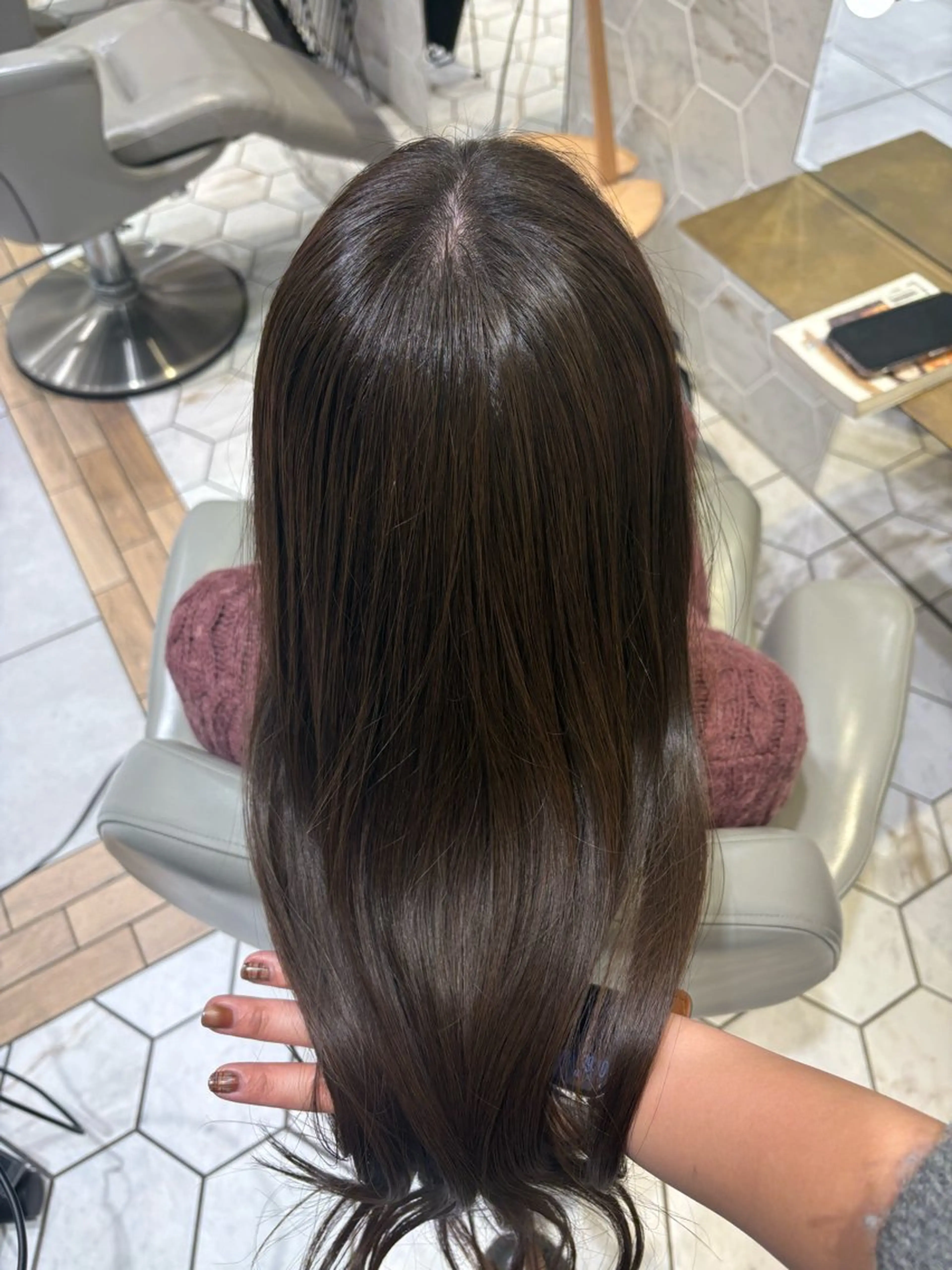 ロング カラー アッシュ アッシュブラウン ブラウンカラー Runa 🩷ྀིのヘアスタイル