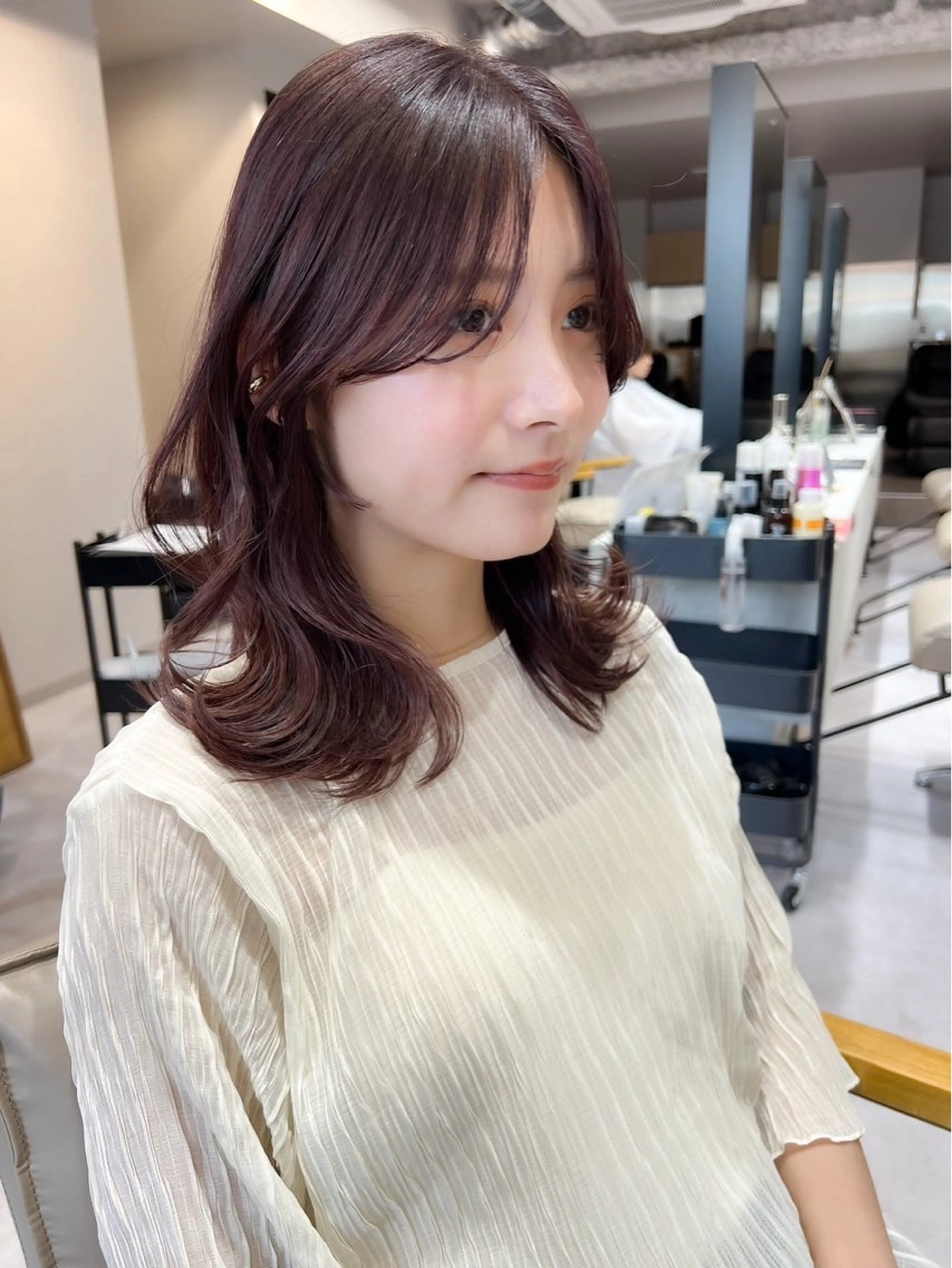 ミディアム 🍀立川/艶髪/レイ ヤーmihiro🍀のヘアスタイル