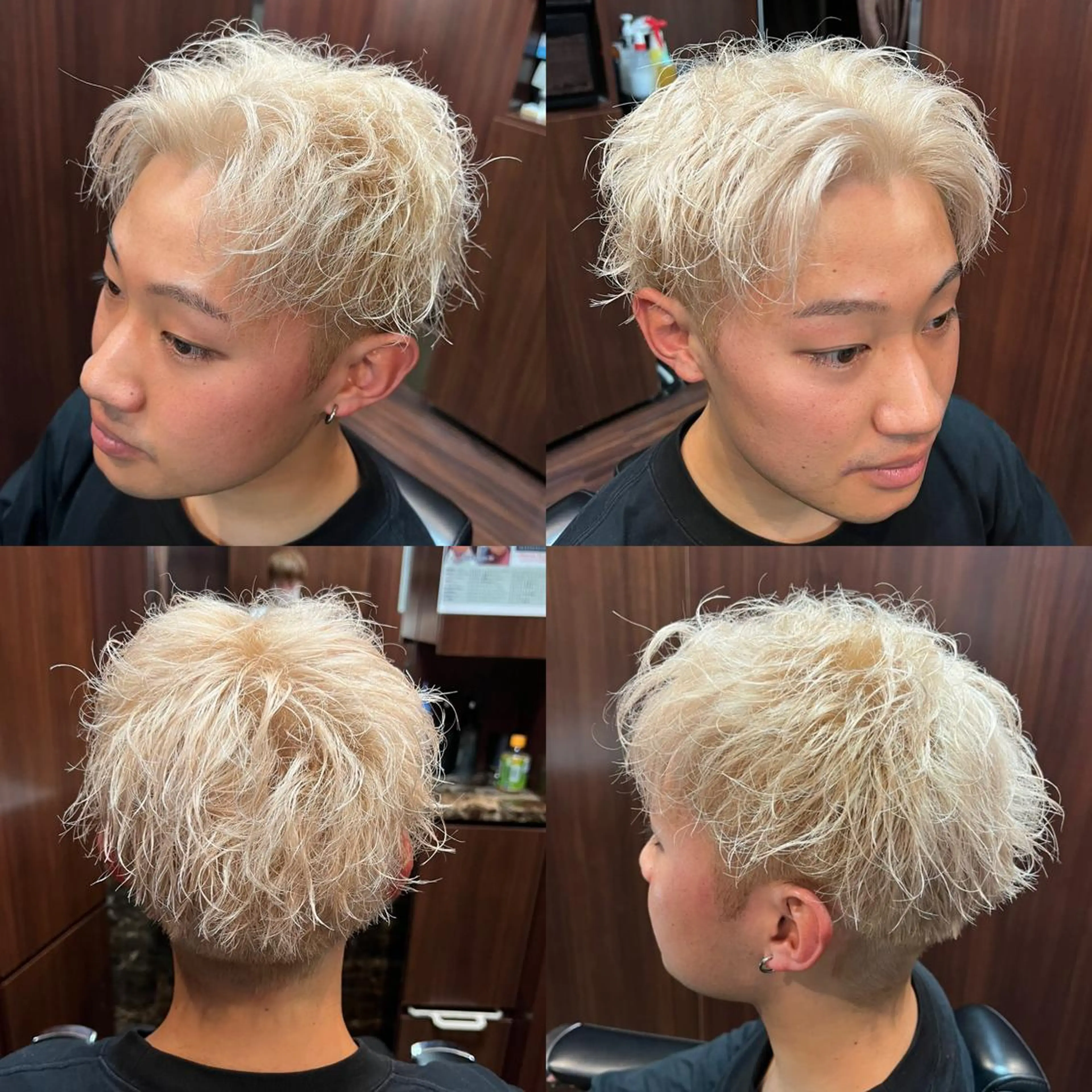 ミディアム カラー ヘアアレンジ メンズ 萩原 勇樹のヘアスタイル