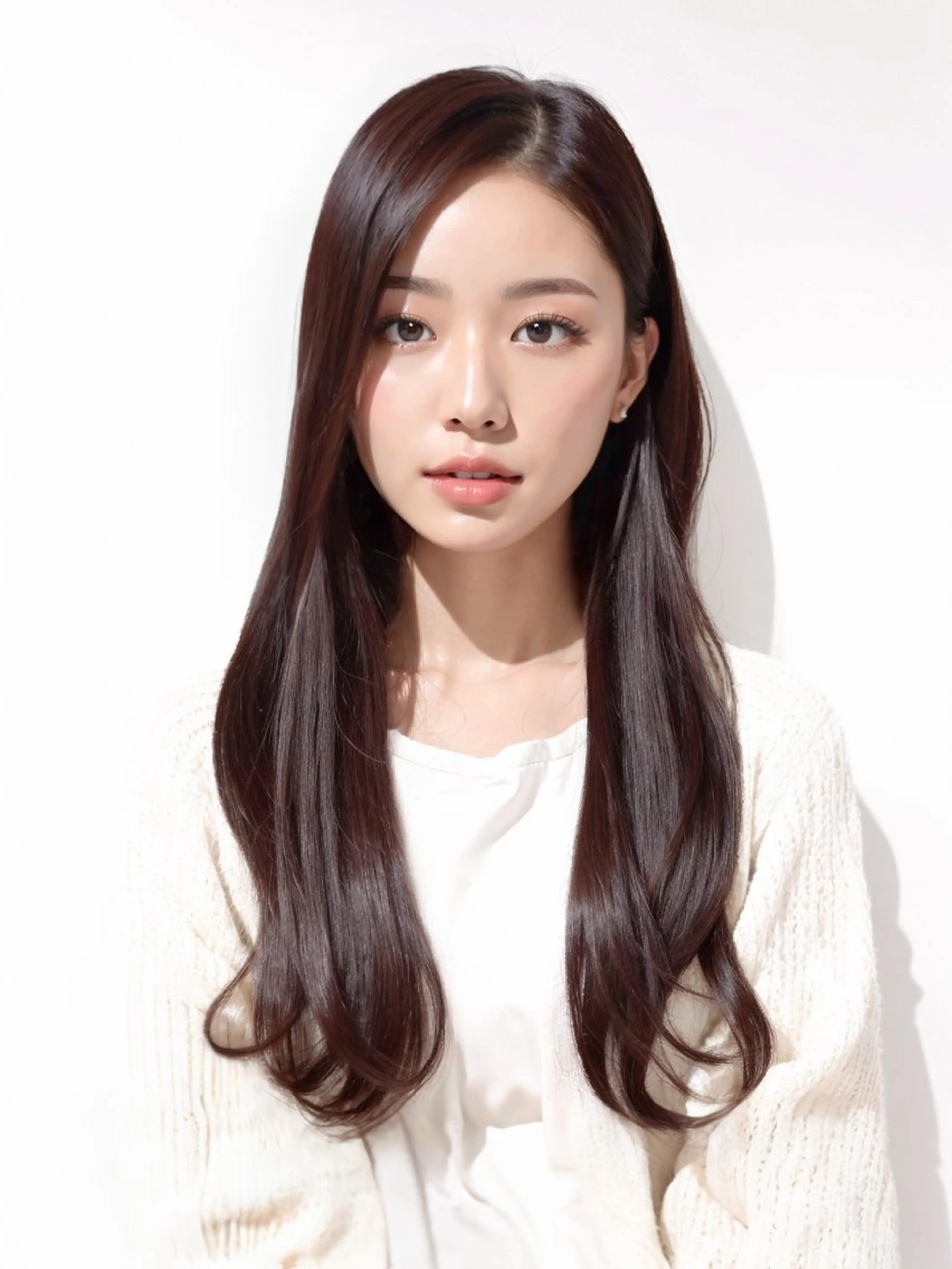 ロング 外国人風カラー 韓国風ヘア レイヤーカット カット ヘアカラー トリートメント AnFye for prco所属・AnFye forprcoのヘアスタイル