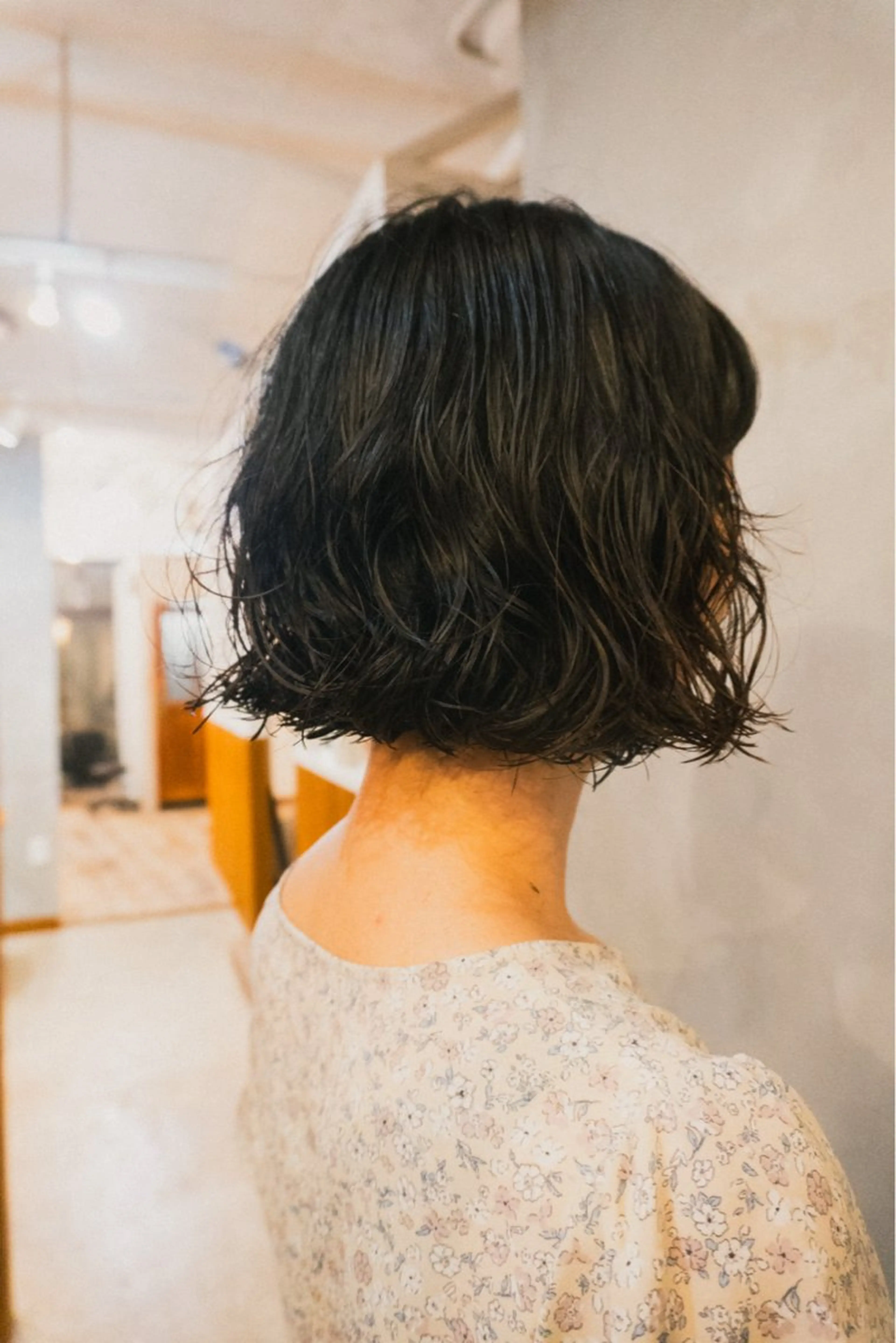 ショート カラー パーマ ボブ トリートメント ニュアンスパーマ カット ヘアカラー パーマ トリートメント 🌿ボブ パーマ高橋啓太🌿のヘアスタイル