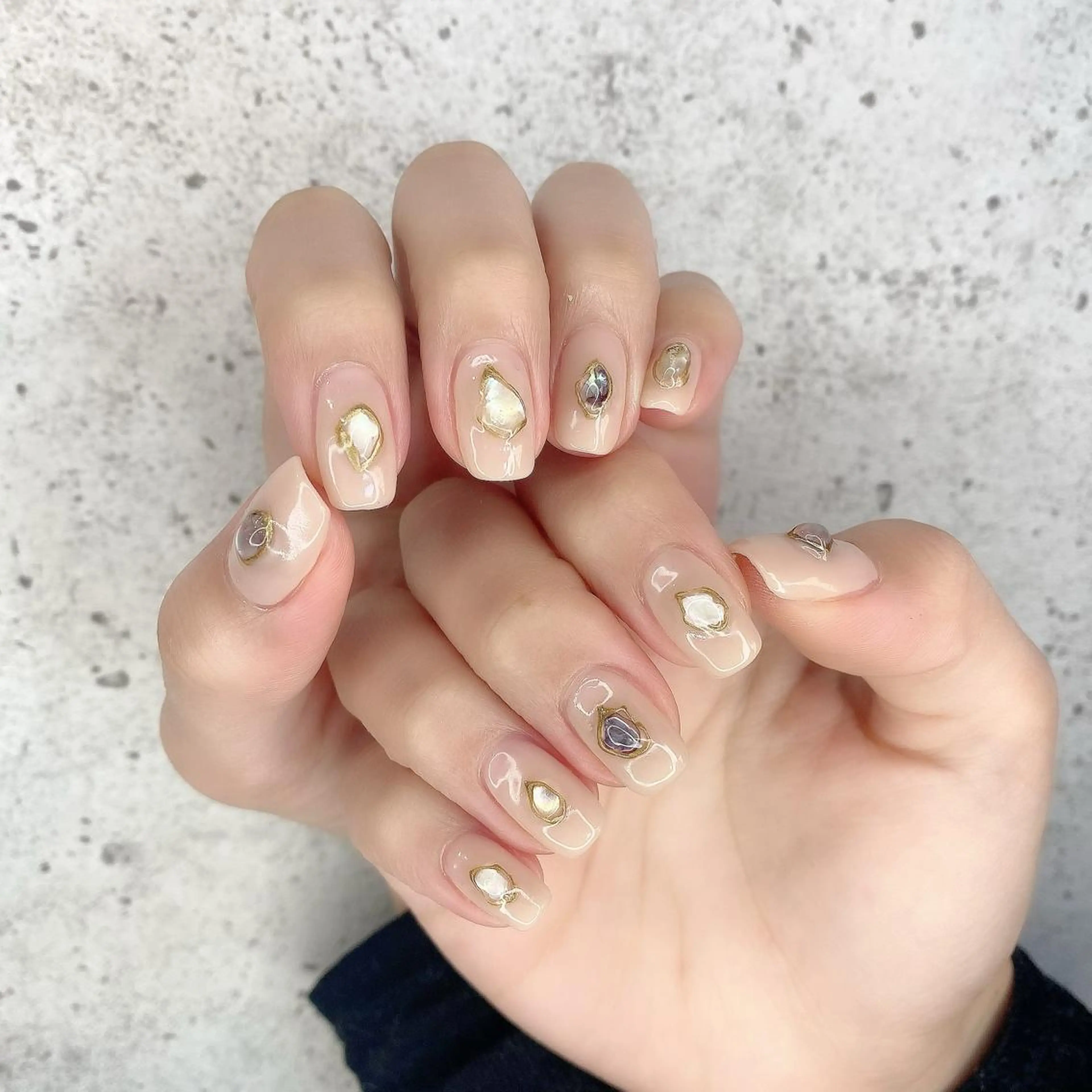 ミディアム カラー パーマ ヘアアレンジ メンズ キッズ ネイル マツエク・マツパ ハンドネイル Salon Ｋのネイルデザイン