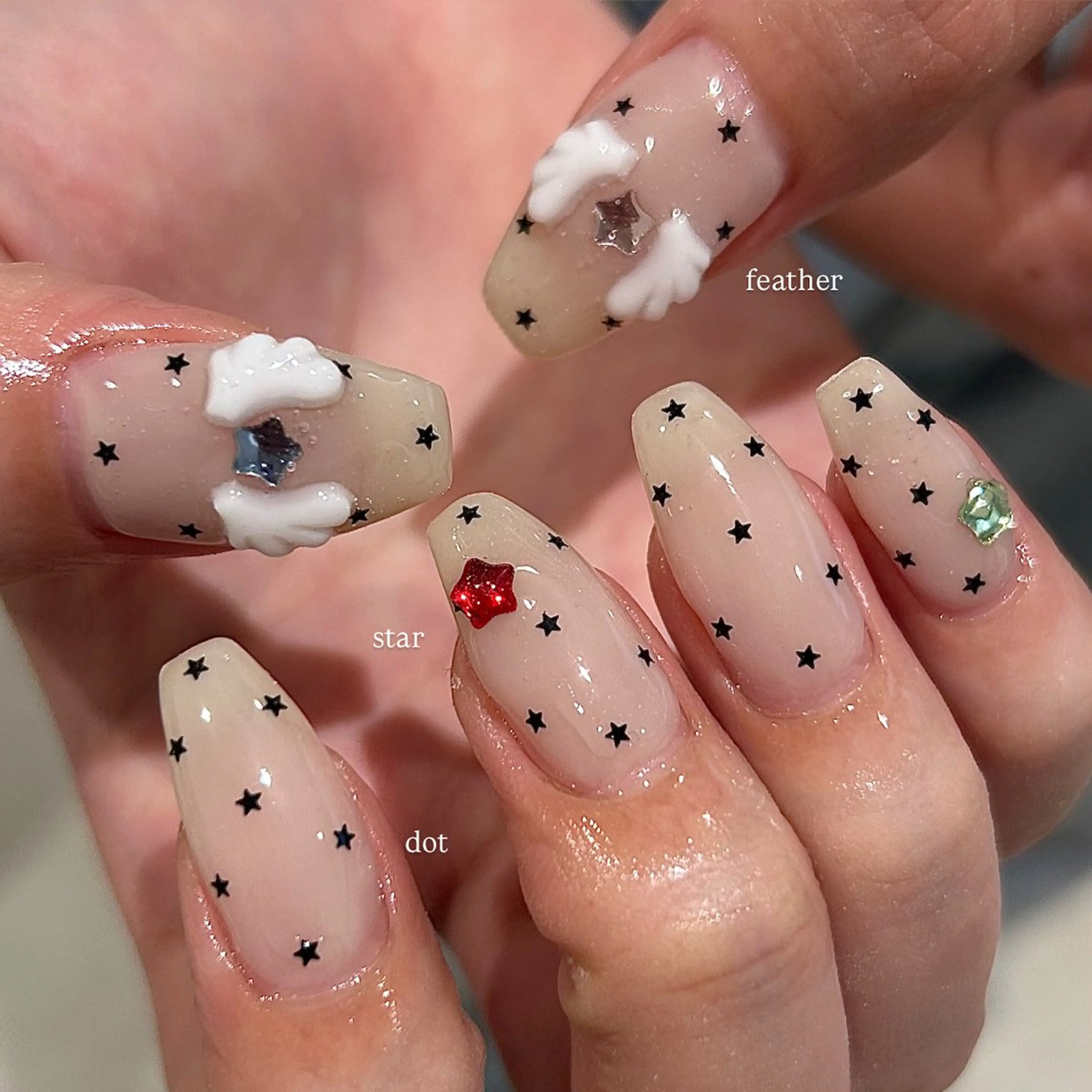 ネイル ハンドネイル honoka ガーリーネイル໒꒱のネイルデザイン