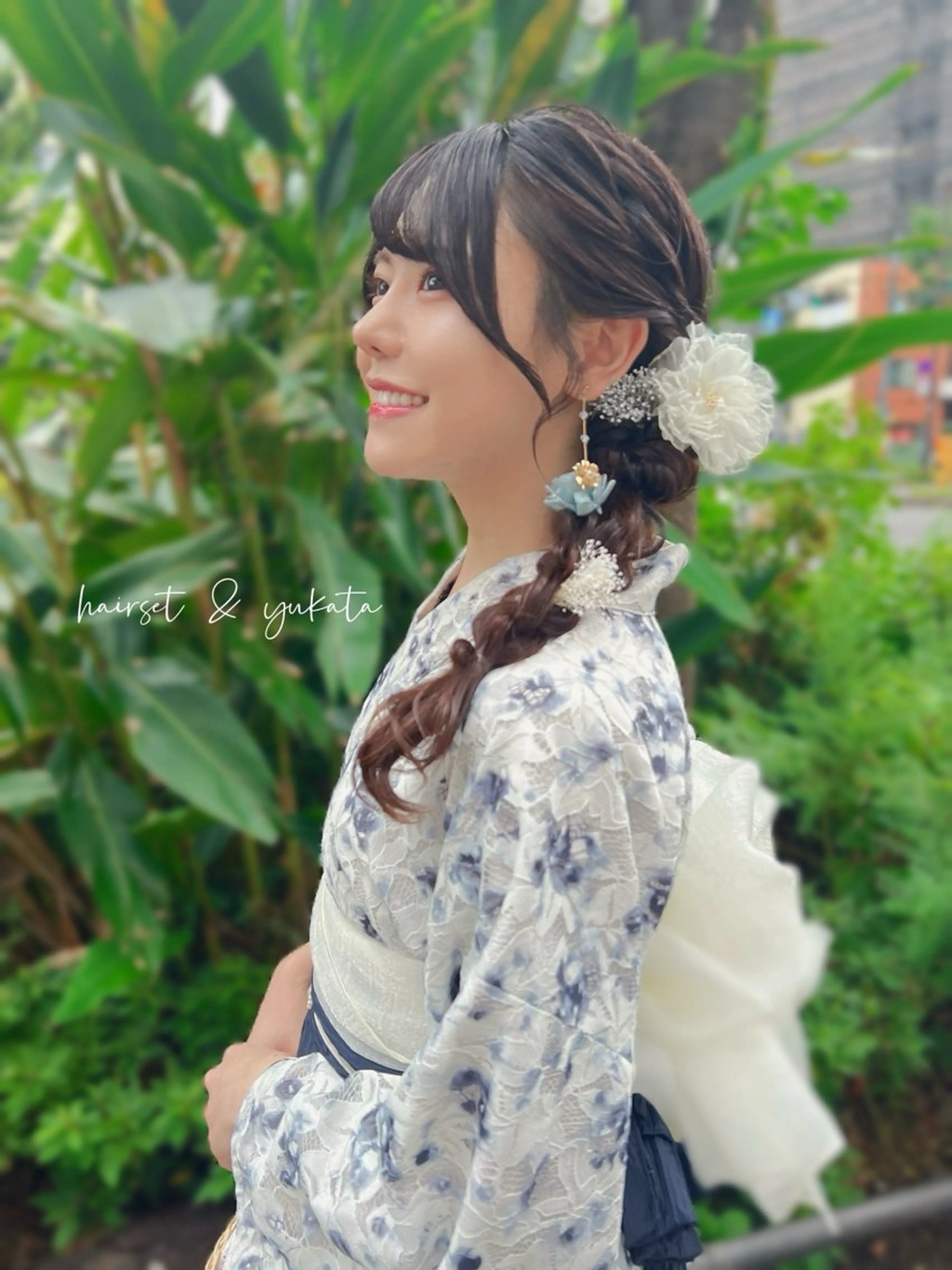 セミロング ヘアアレンジ ヘアメイク/髪質改善 🎀Moeri🎀のヘアスタイル