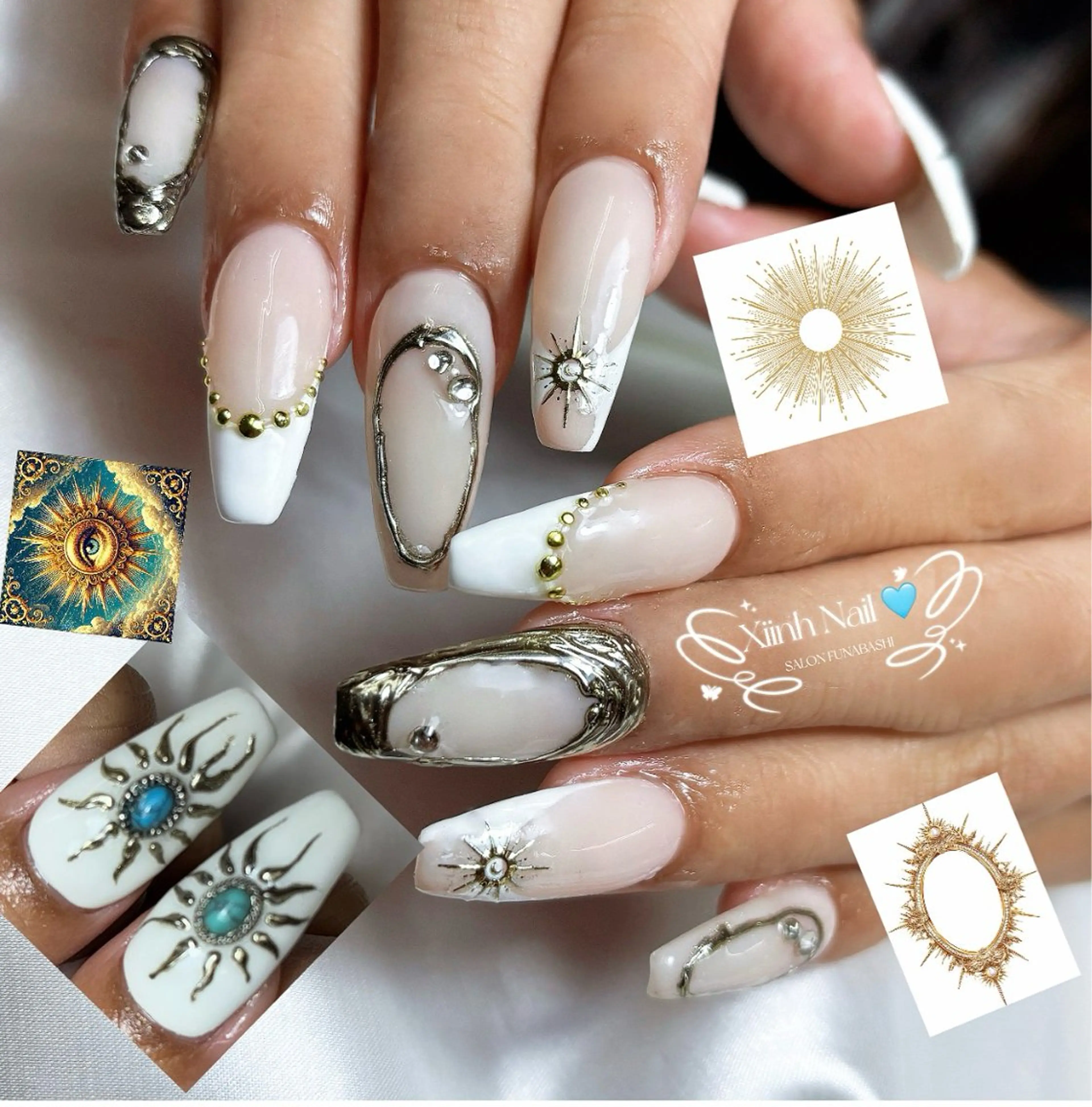 ネイル チークネイル 桜ネイル 長さ出し フットネイル ジェルネイル ハンドネイル XIINH NAIL SALONのネイルデザイン