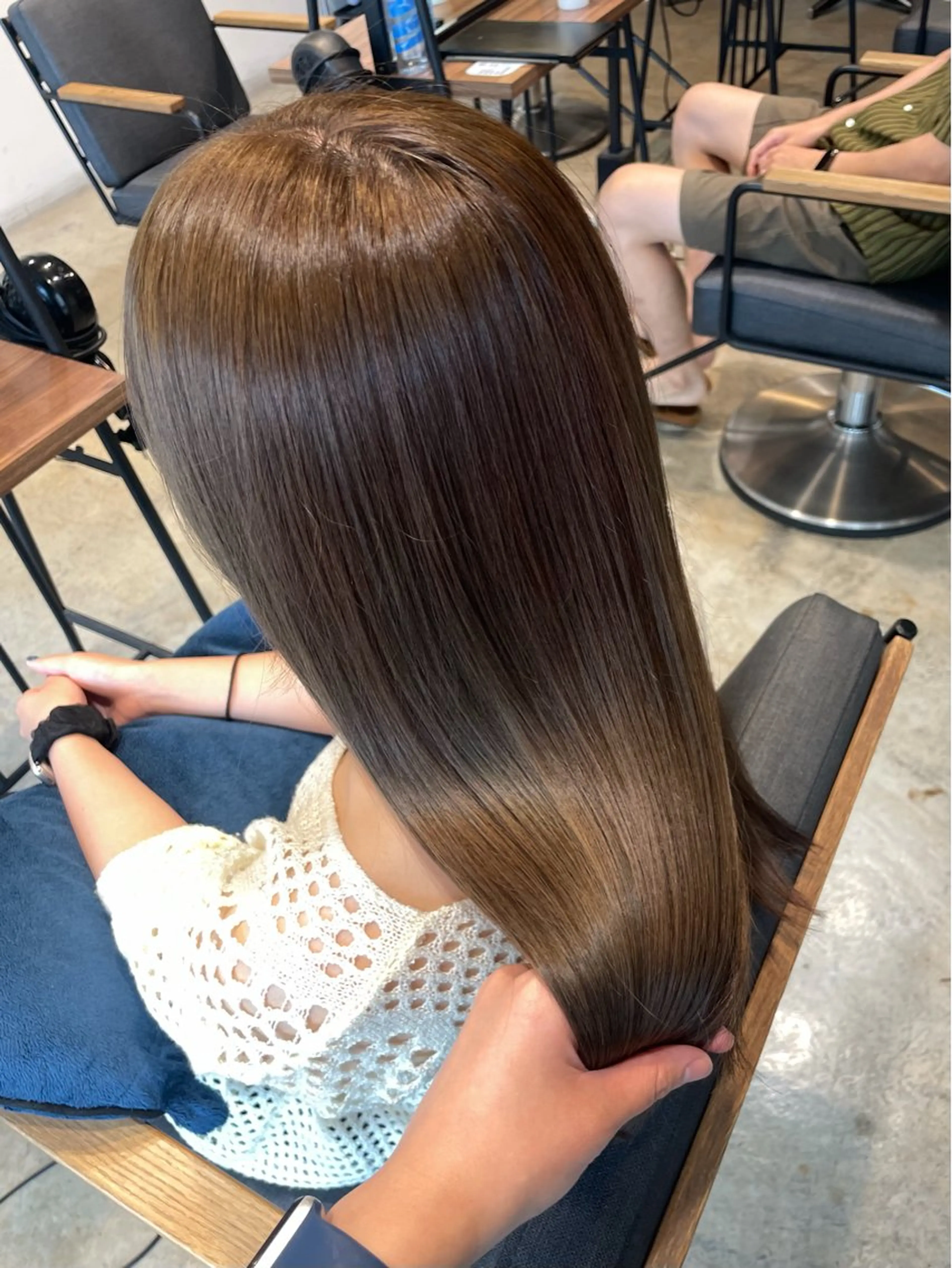 カラー ベージュカラー ブリーチ ブリーチなしカラー 髪質改善 カット ヘアカラー 髪質改善カラー× レイヤー/rinaのヘアスタイル