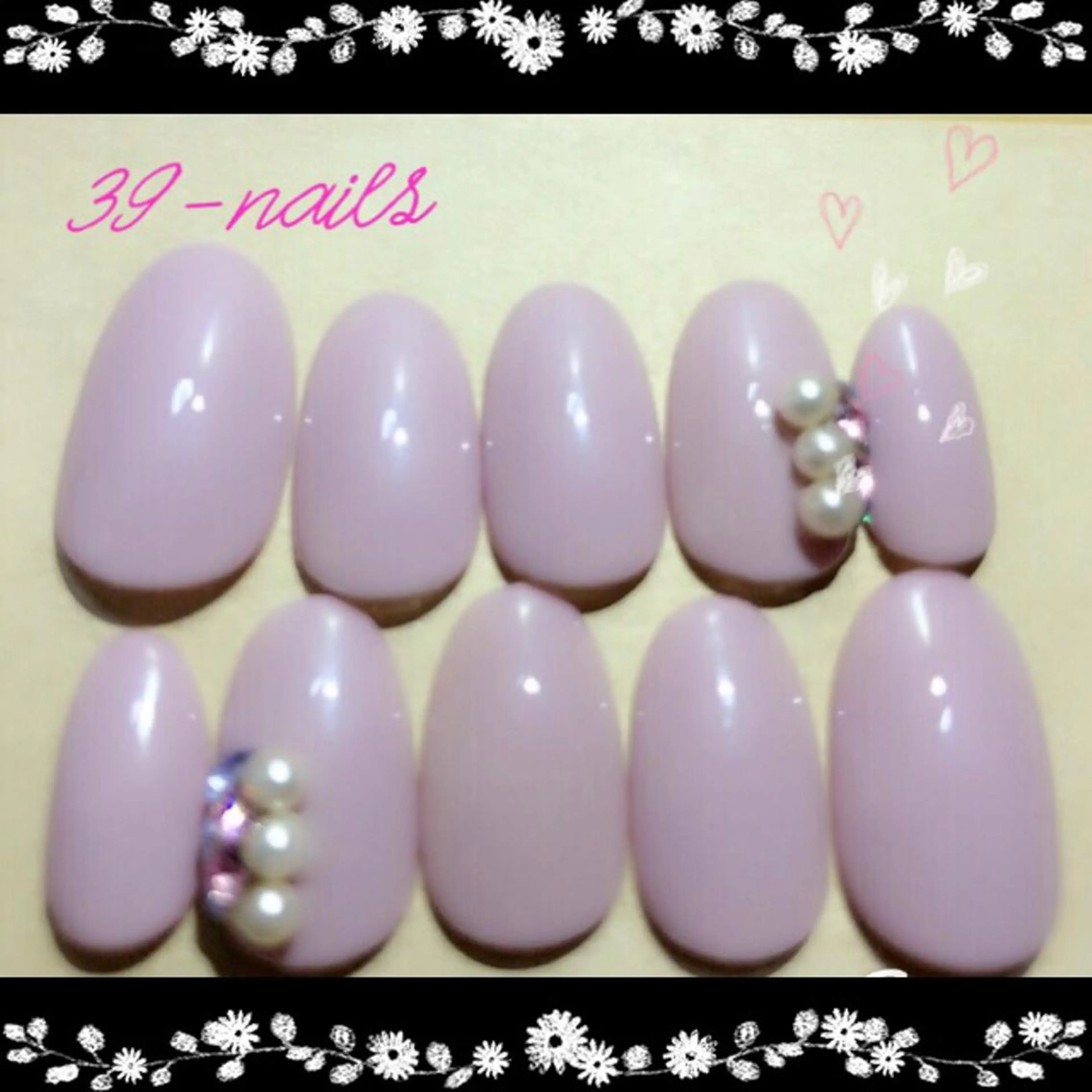 ネイル ワンカラーネイル シンプルネイル 39-nails EharaMikuのネイルデザイン