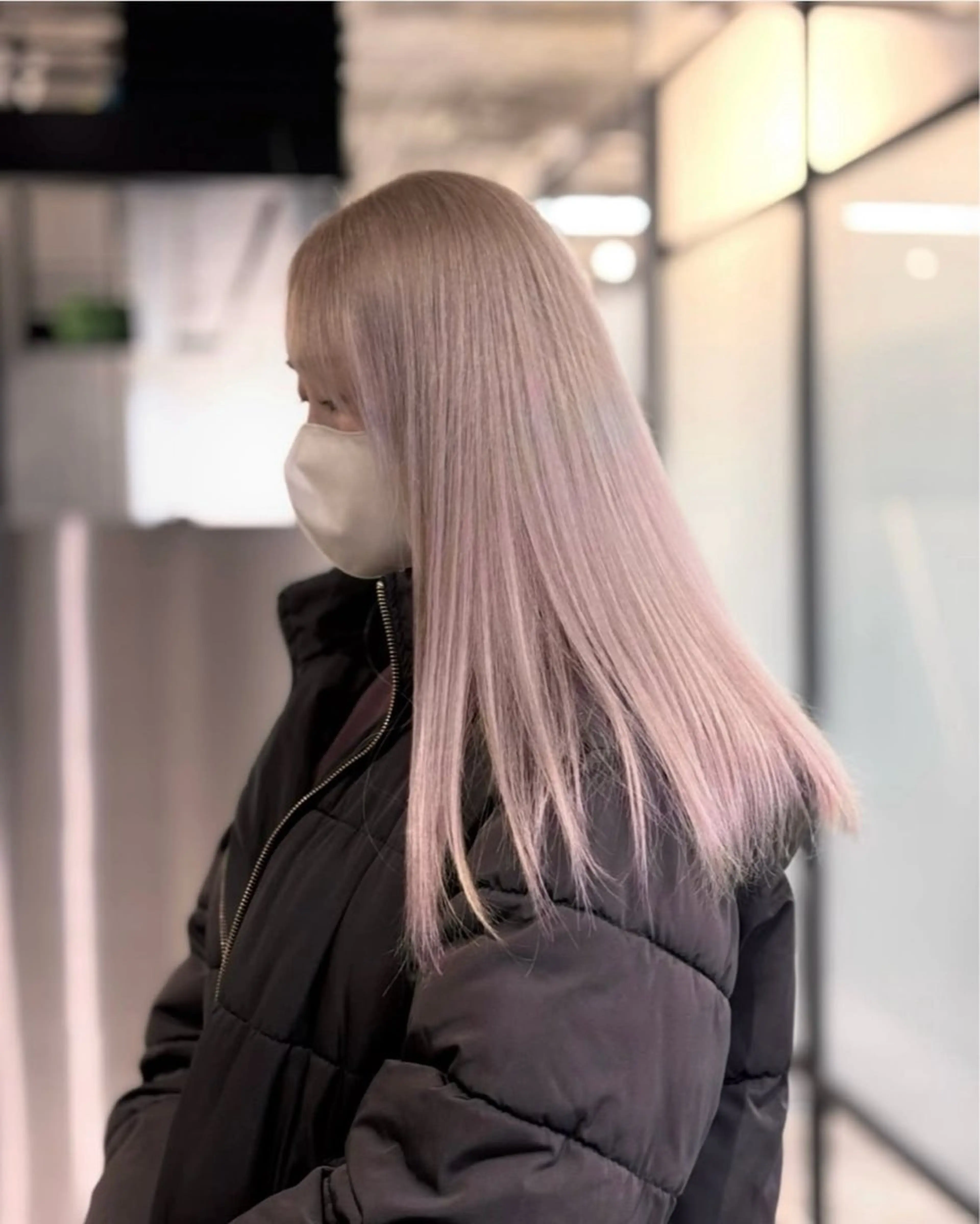 ロング カラー 柔らかbeige モトキのヘアスタイル