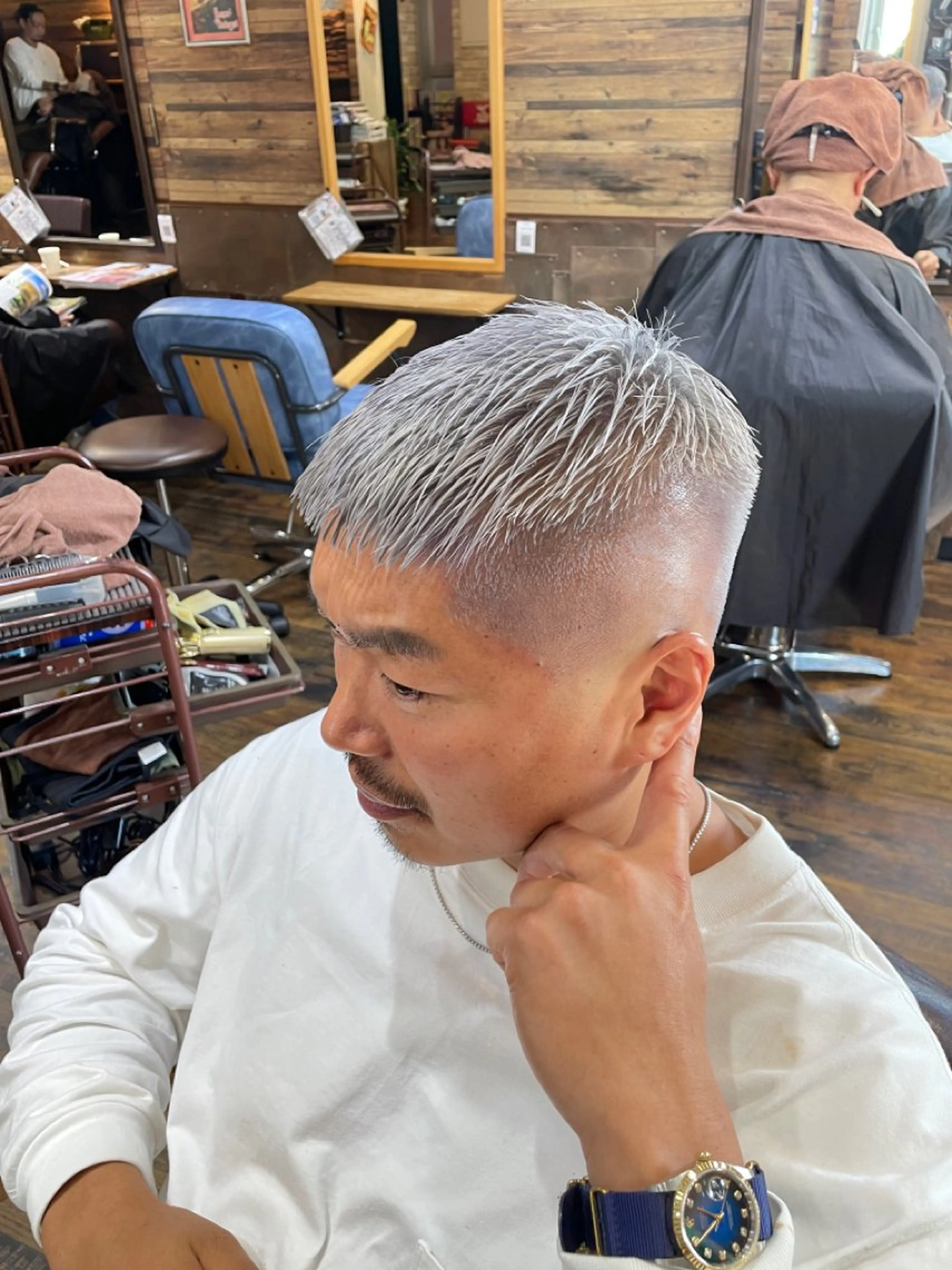 ショート メンズ カット ツイスパ/Wカラー ✨RYUのヘアスタイル