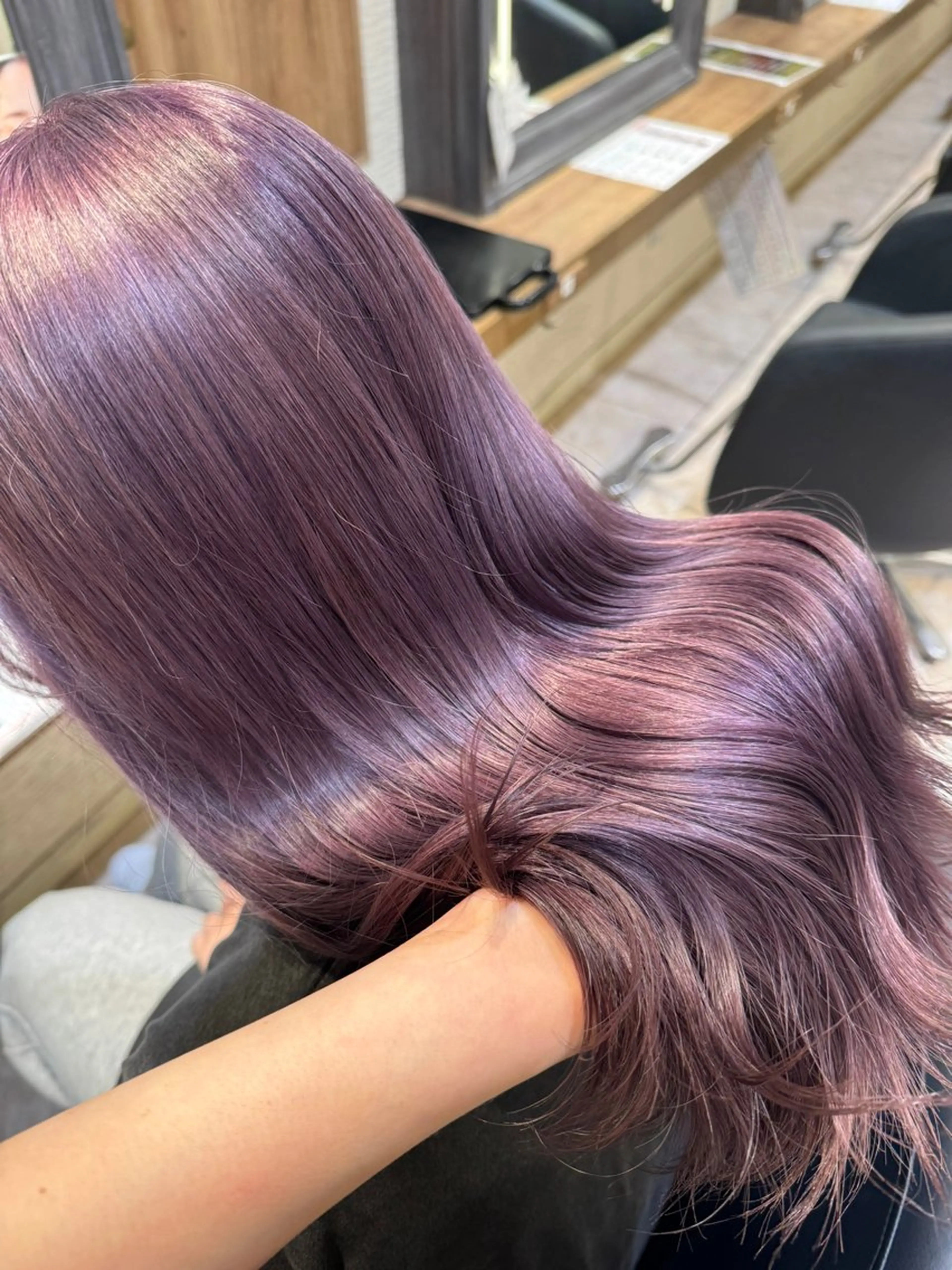 ロング カラー ヘアカラー トリートメント さら艶レイヤーカット 🩶Suzuneのヘアスタイル