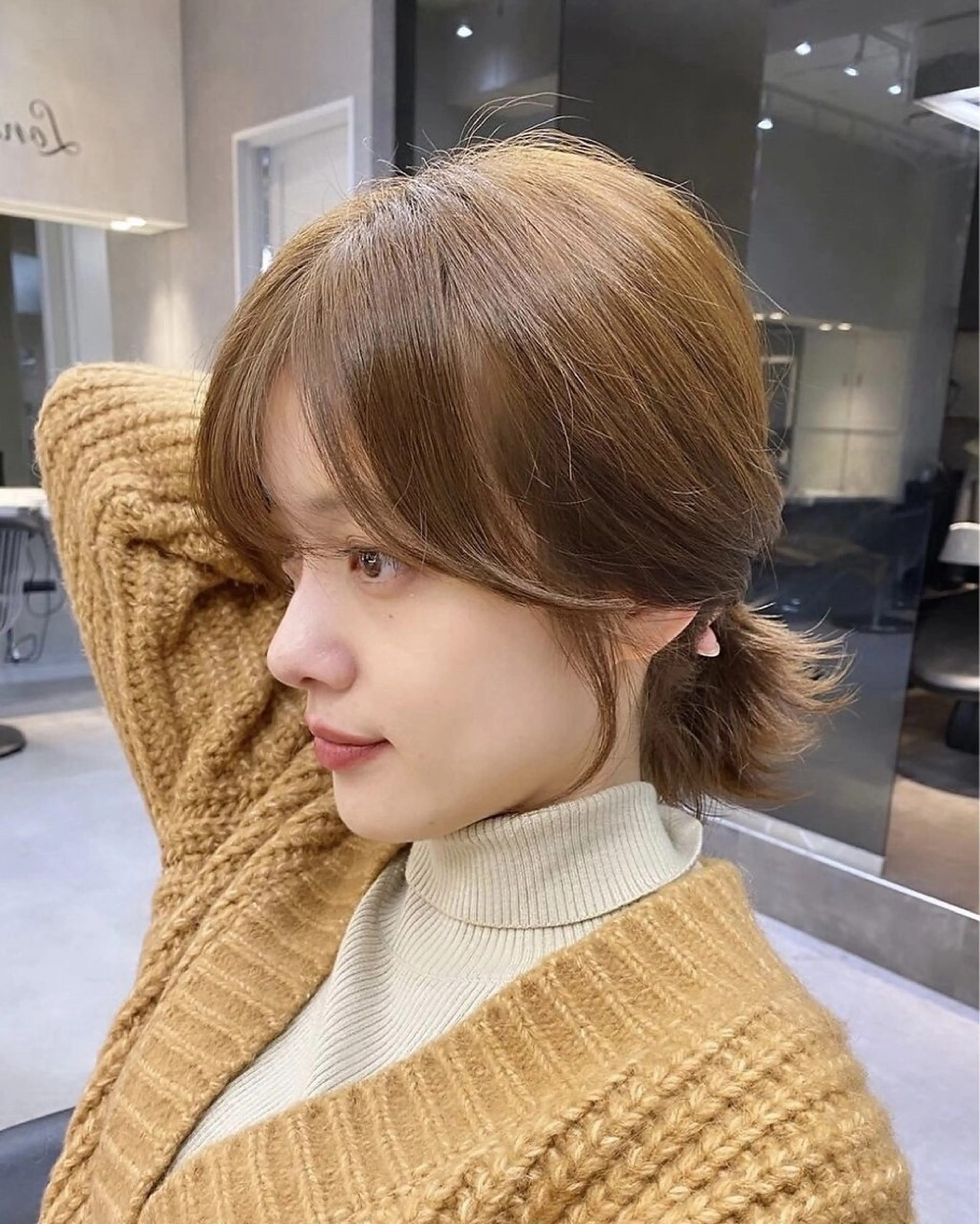 ミディアム レイヤー/艶髪/ボブ /くびれ/伊藤　勇司のヘアスタイル