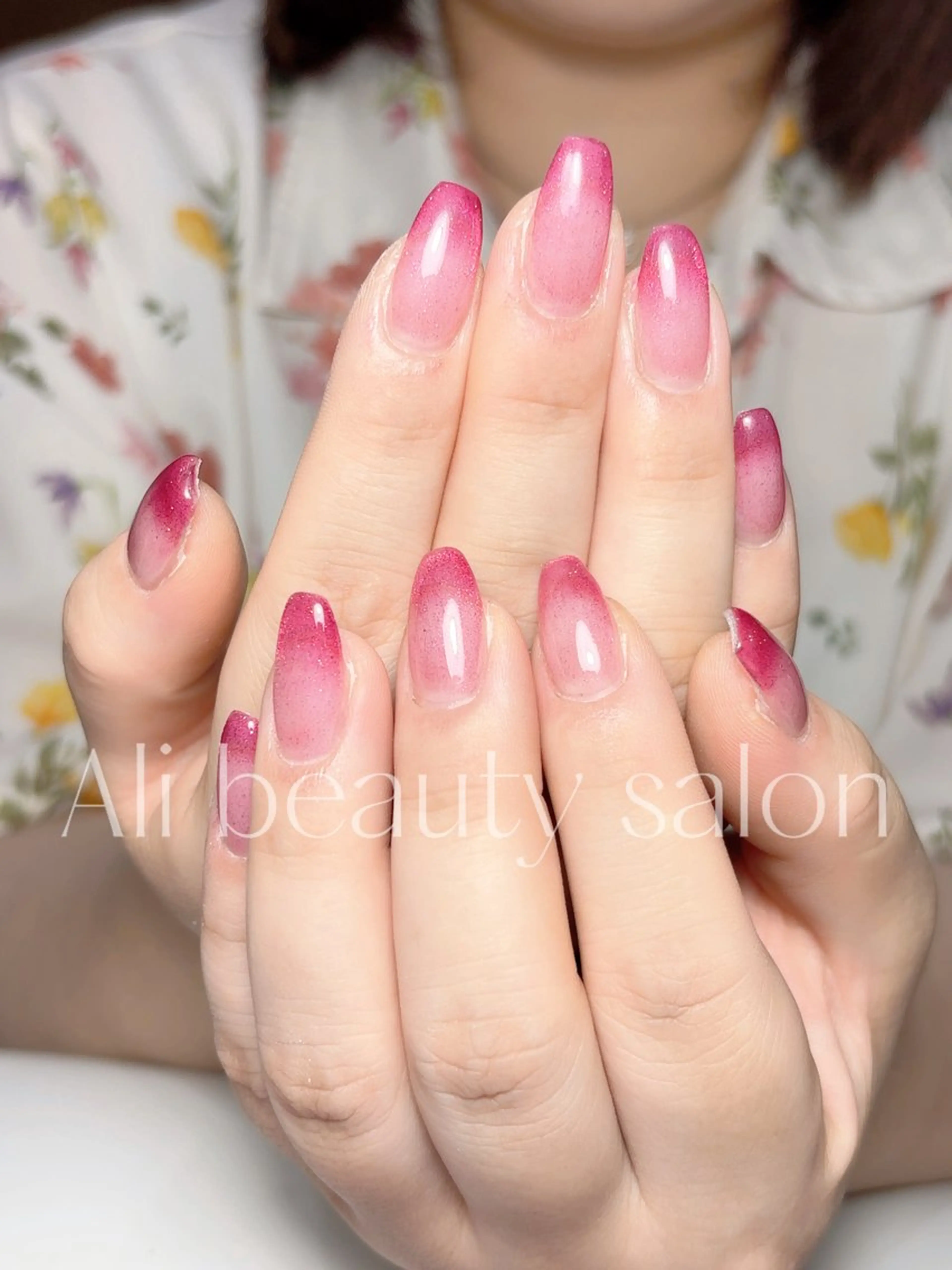 ネイル グラデーション マグネットネイル ハンドネイル Ali 新小岩 ネイル専門のネイルデザイン