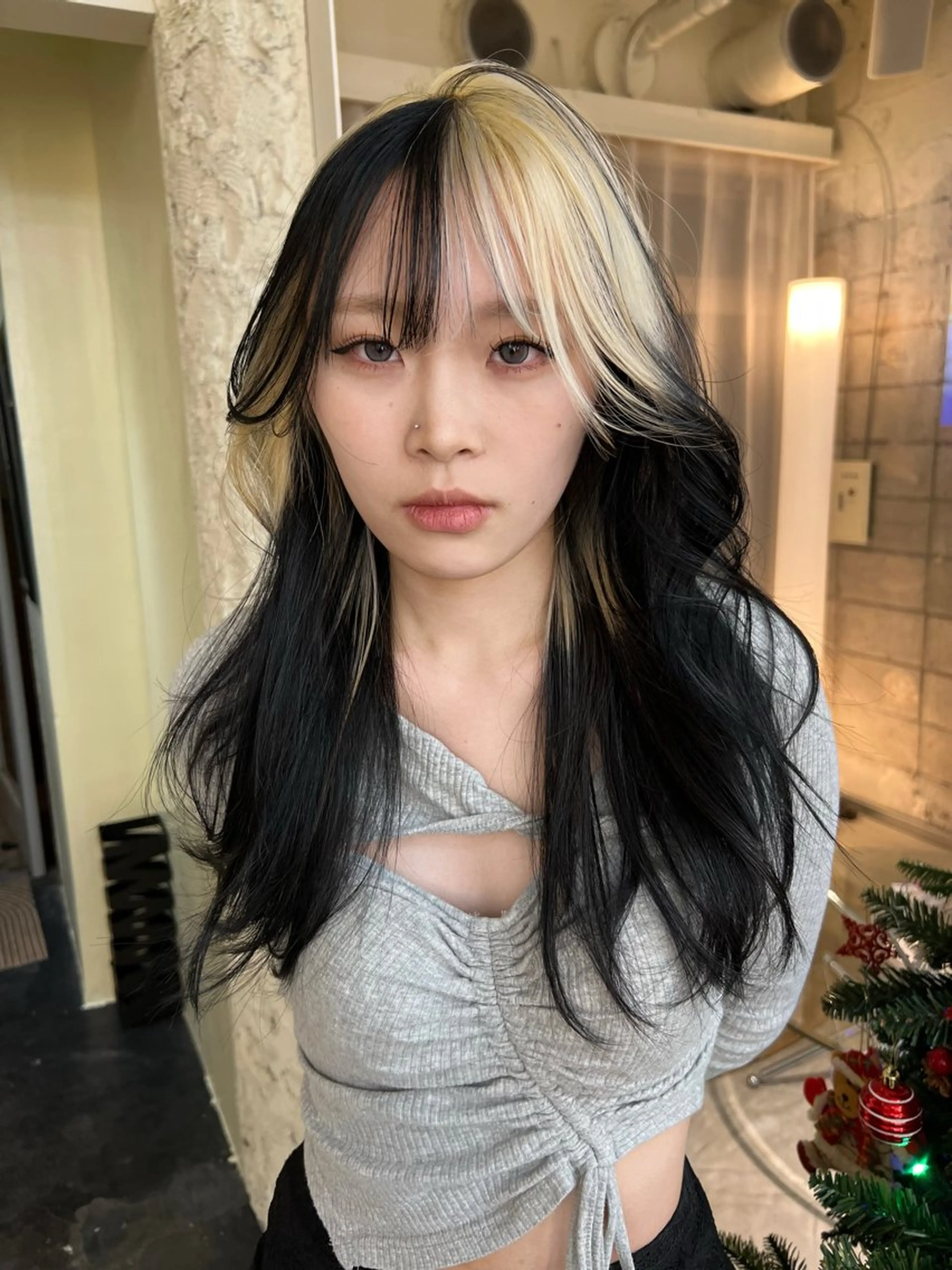 ロング カラー カット ヘアカラー haco＋所属・圧倒的デザイン力 店長🎨RENAのヘアスタイル