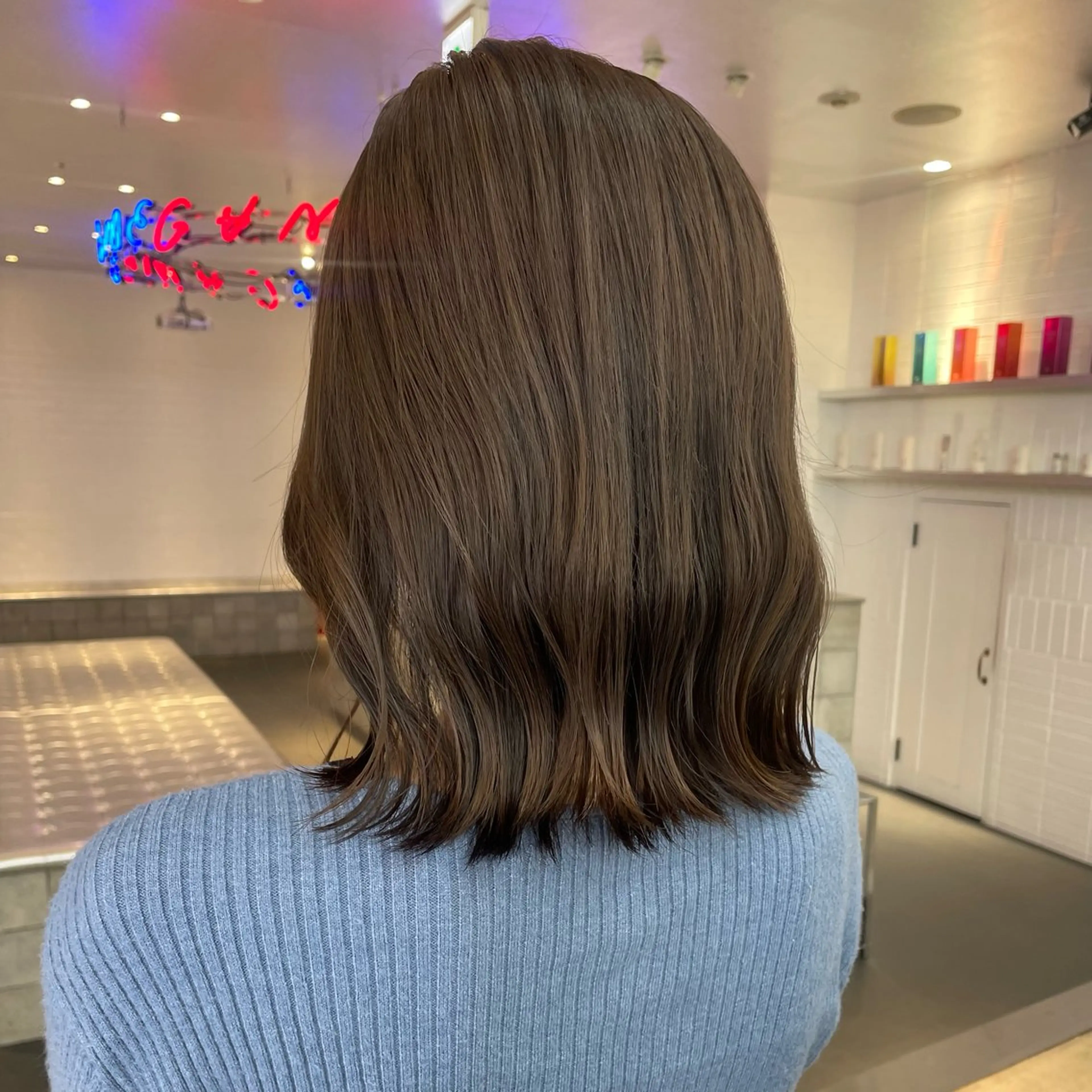 ミディアム カラー ダメージレス艶髪 🦋MISAKI🦋のヘアスタイル