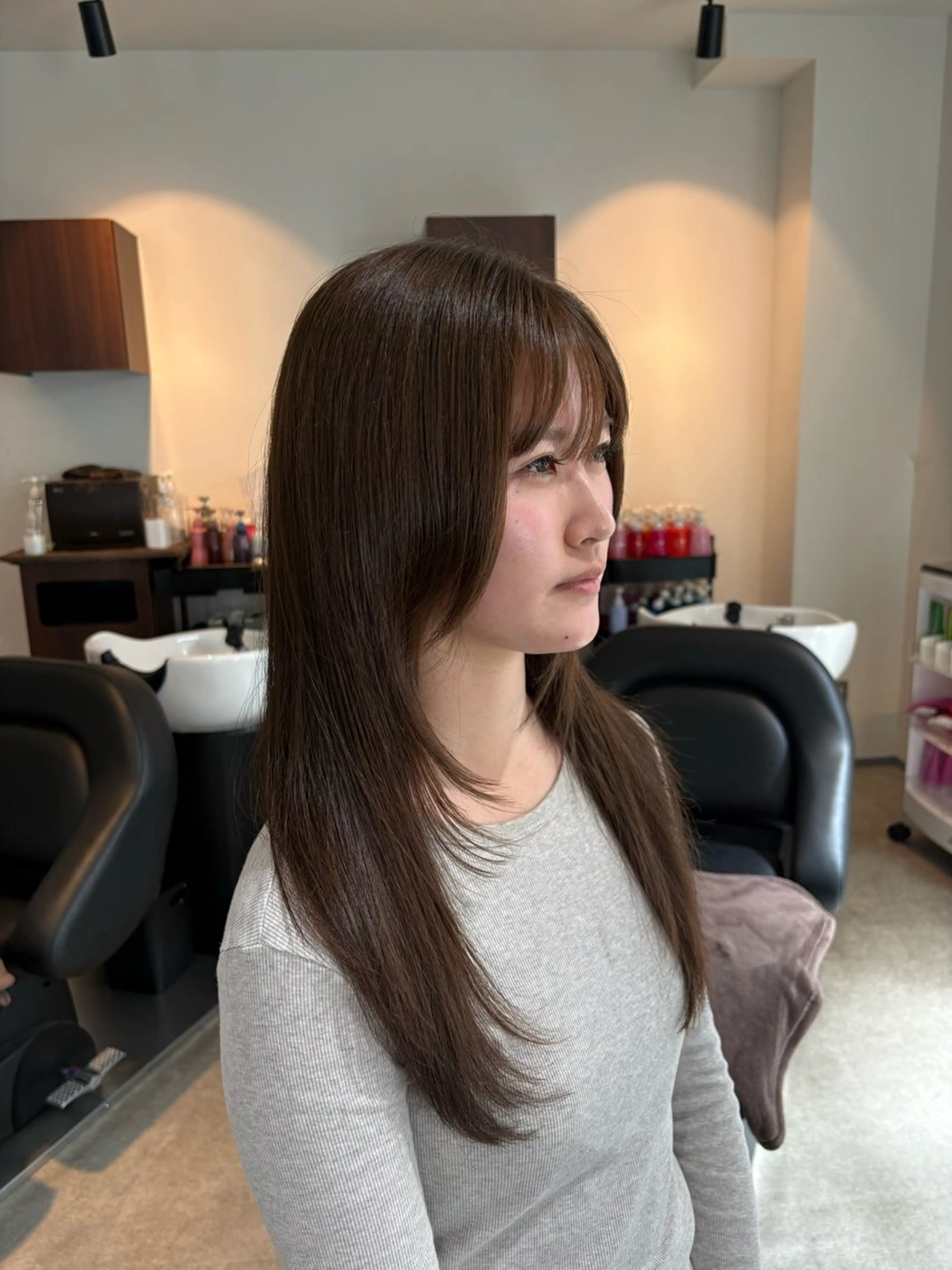 ロング カラー ベージュカラー 透明感カラー ヘアカラー Graph. 渡辺将功のヘアスタイル