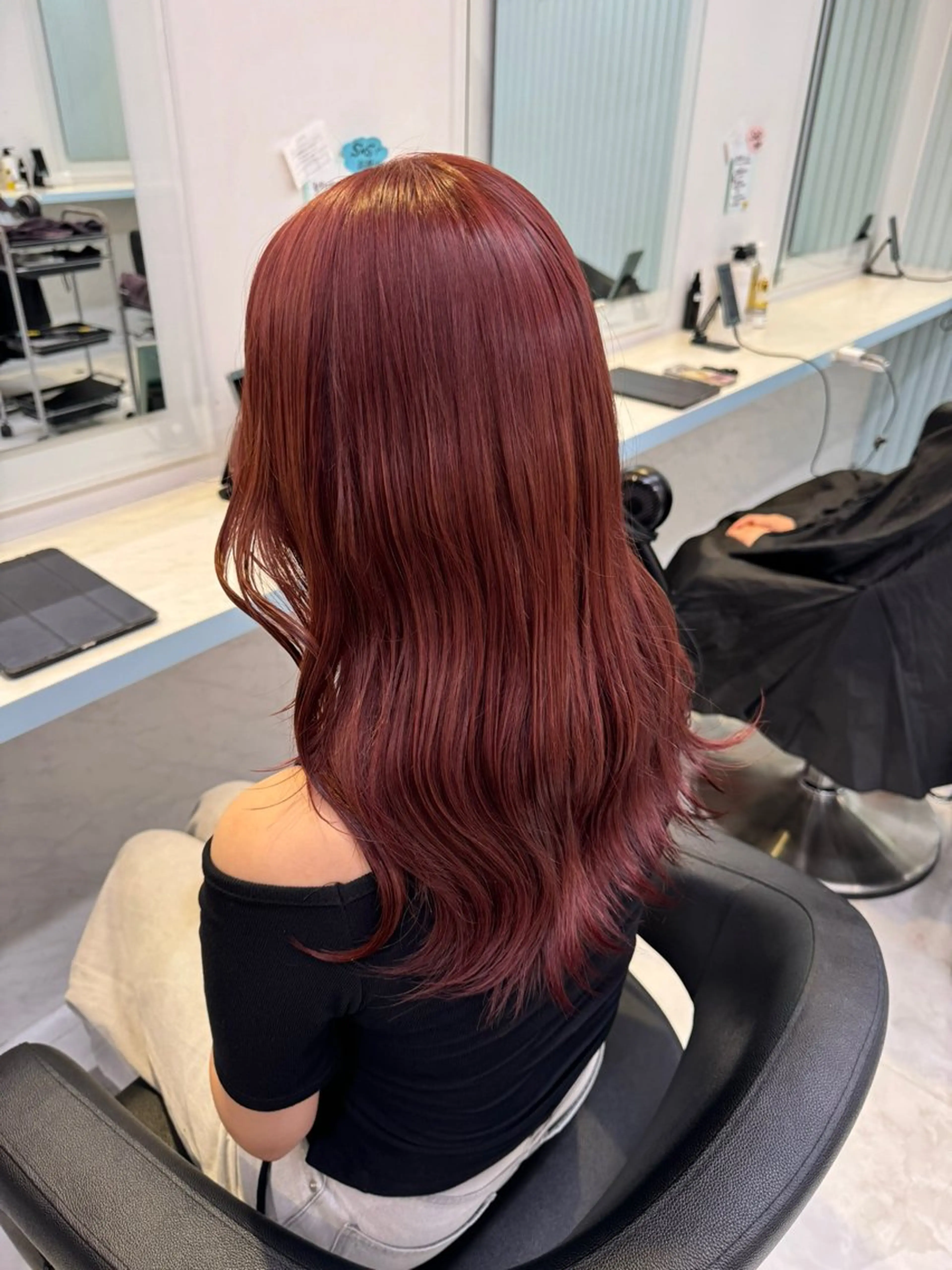 カラー ヘアカラー トリートメント ヘッドスパ ヘアセット 🇰🇷韓流暖色ヘア 🍒saaya🍒のヘアスタイル