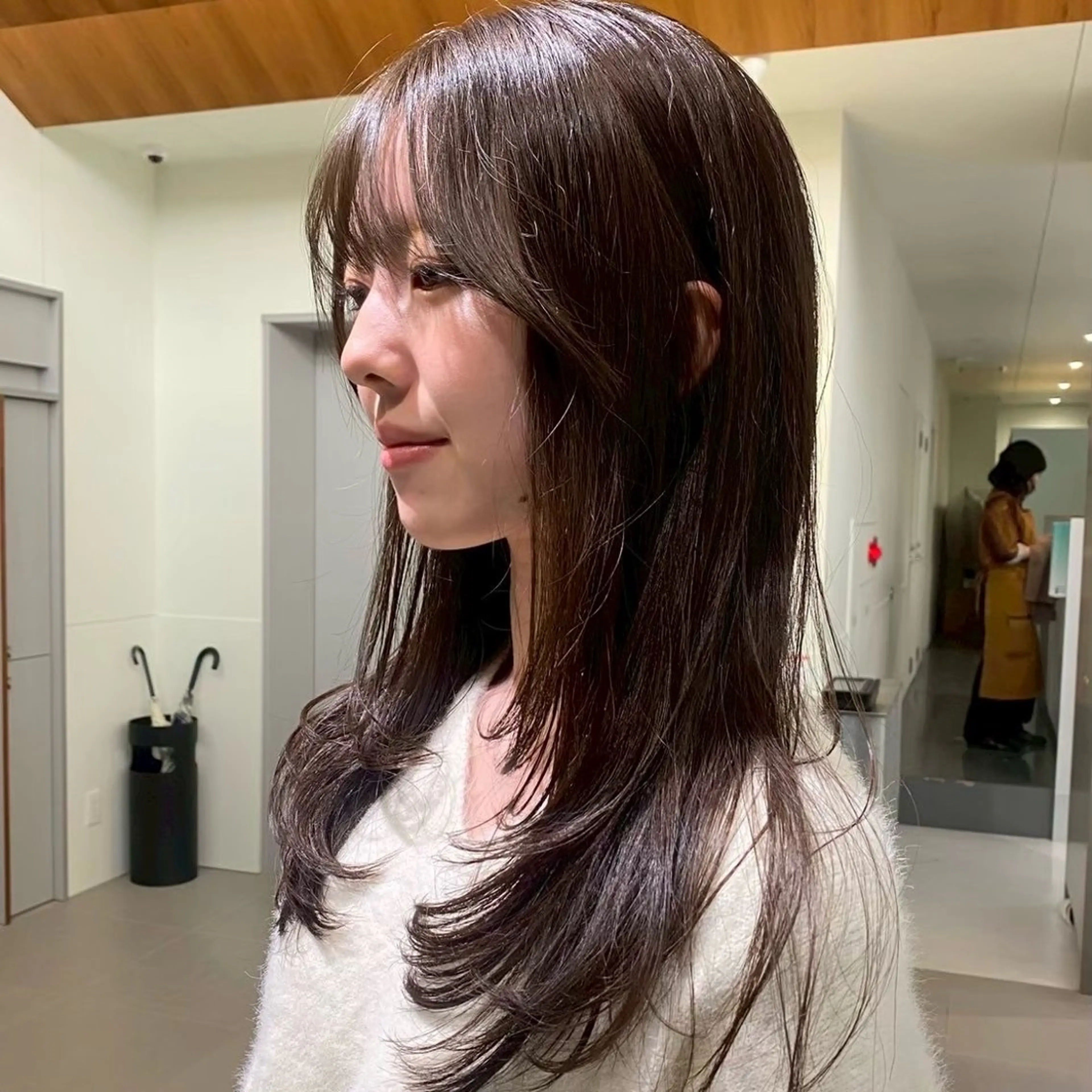 ロング カラー 透明感カラー カット ヘアカラー トリートメント レイヤーカット/暖色 カラー/mao🎀のヘアスタイル