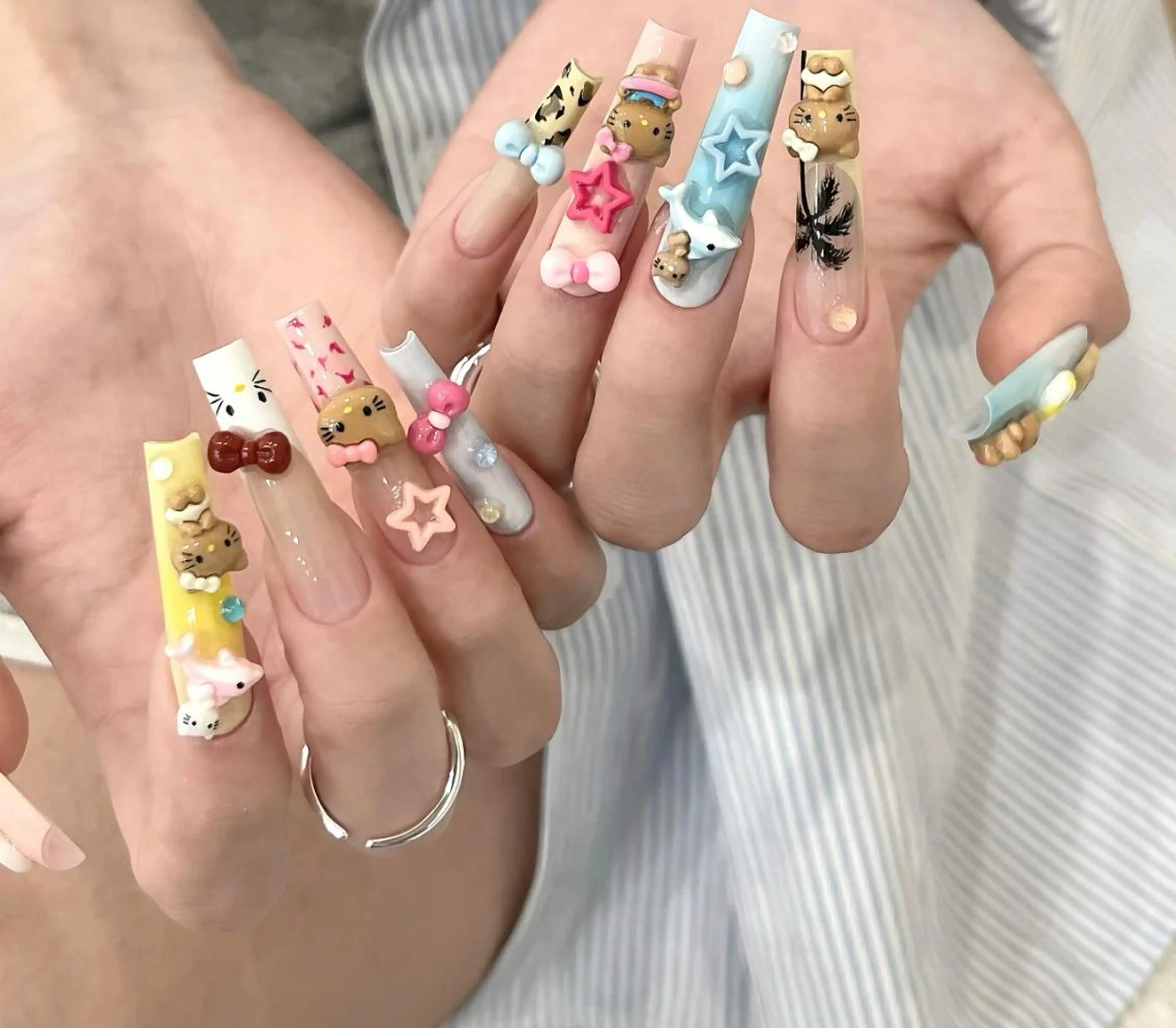 【ミニモ学割】⭐️チップ長さだし⭐️コデコデデザインの写真