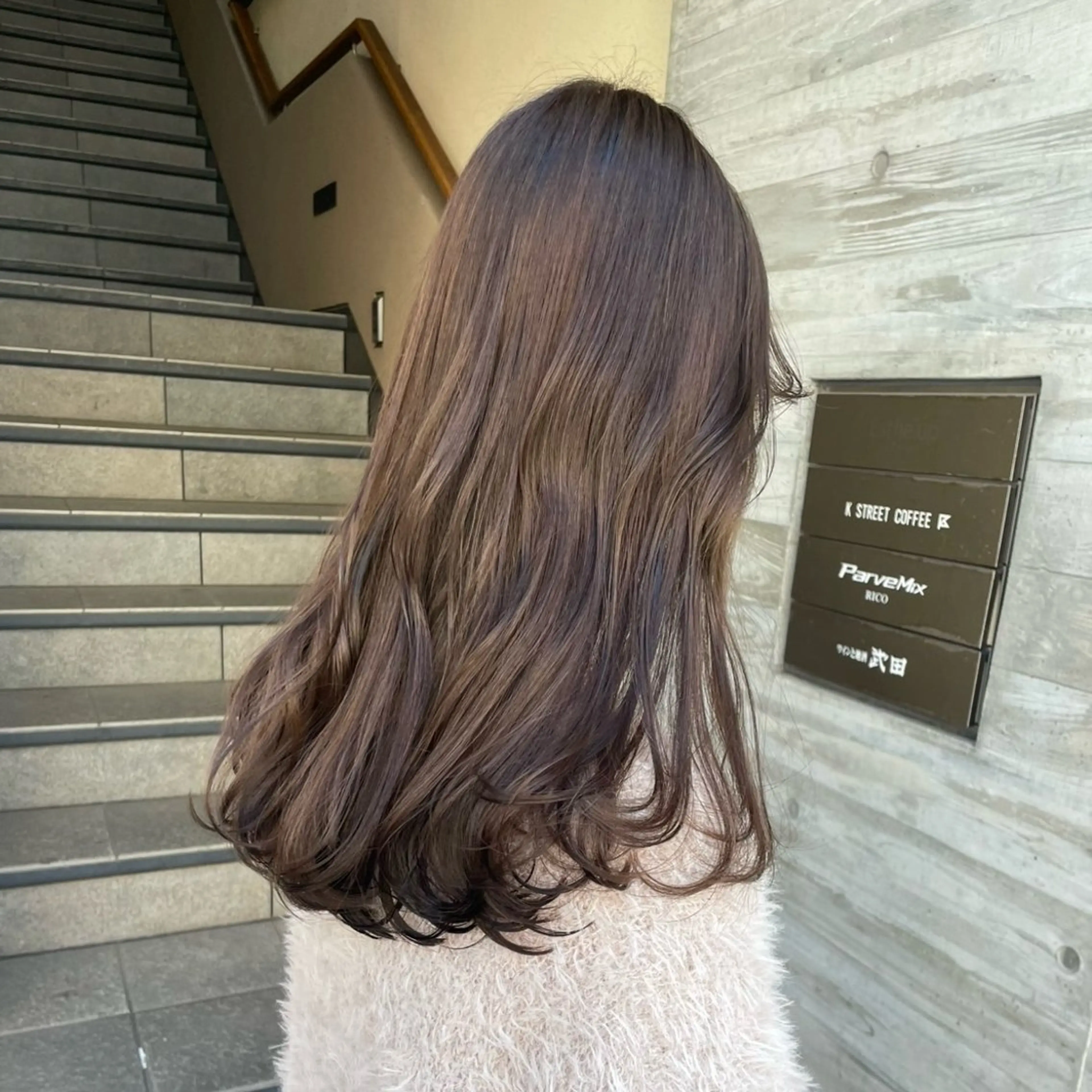 ロング カラー ヘアカラー Parve Mix 森 美遥🇰🇷🩶のヘアスタイル