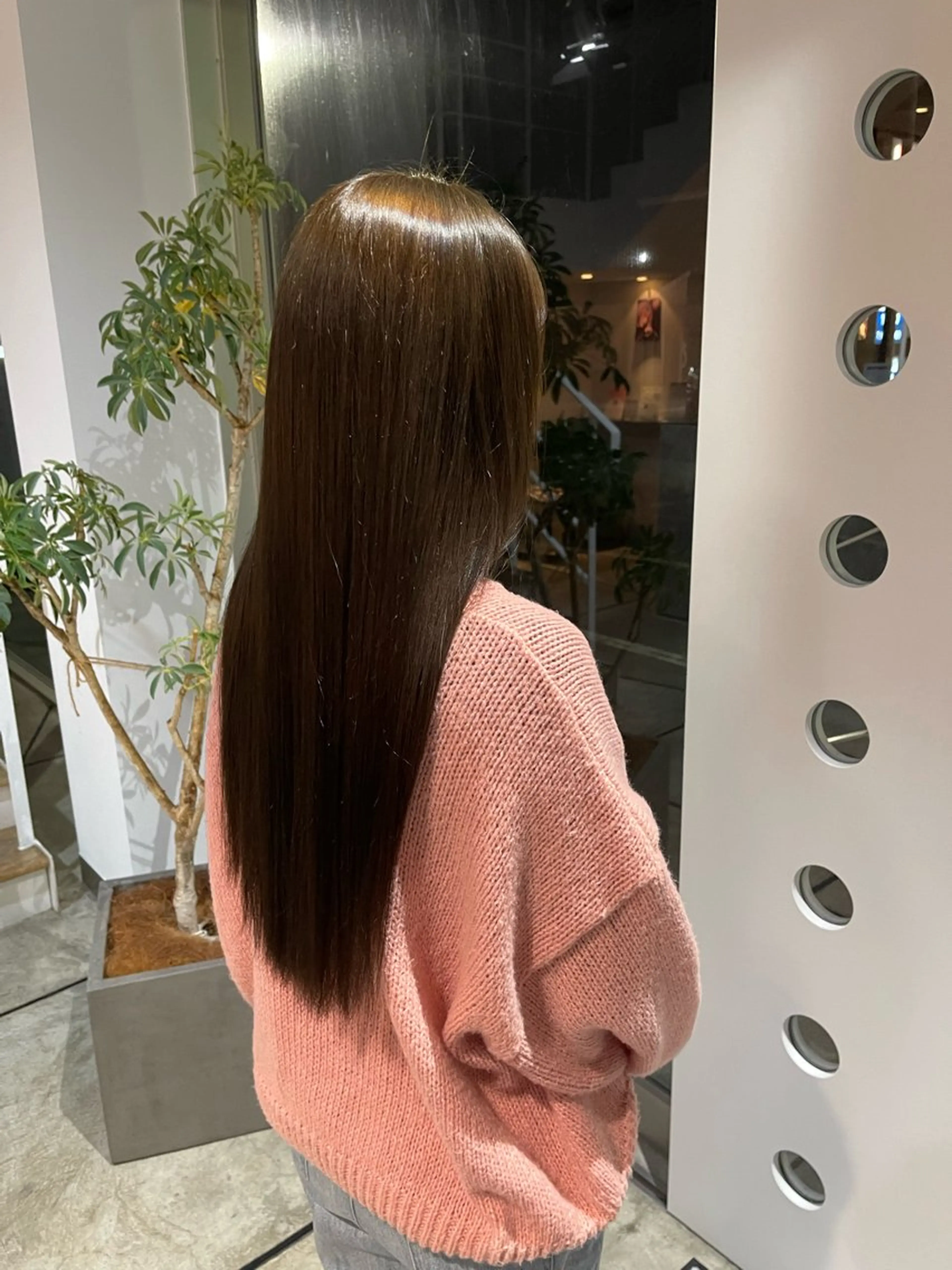 ロング カラー ベージュカラー ブリーチ ブリーチなしカラー オリーブベージュ 髪質改善/美髪縮毛矯 正のスペシャリストのヘアスタイル