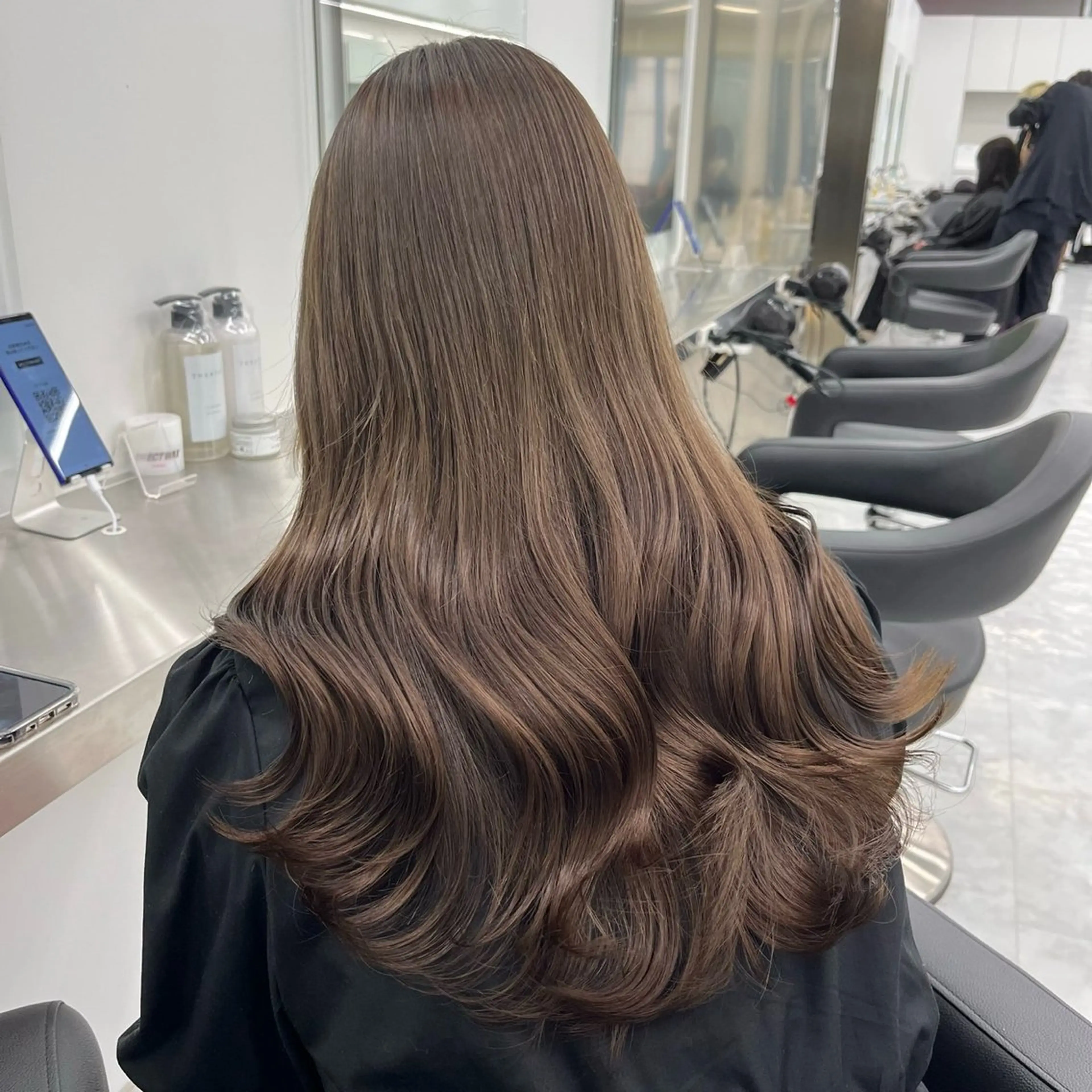 ロング カラー カット ヘアカラー トリートメント 中韓レイヤー/ ブラウン🤎はやとのヘアスタイル