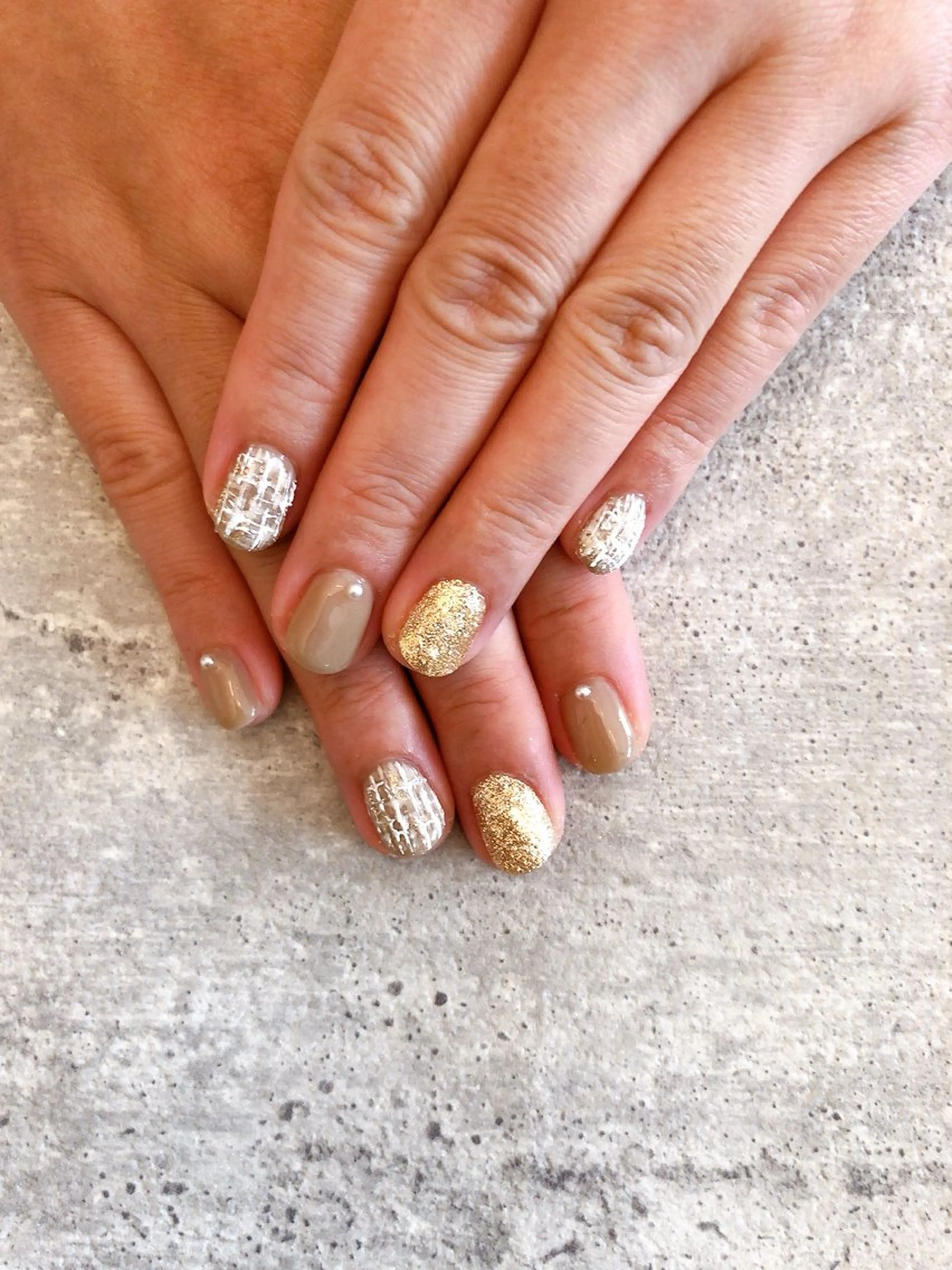 ネイル ツイードネイル Bijou💎✨ Reiのネイルデザイン