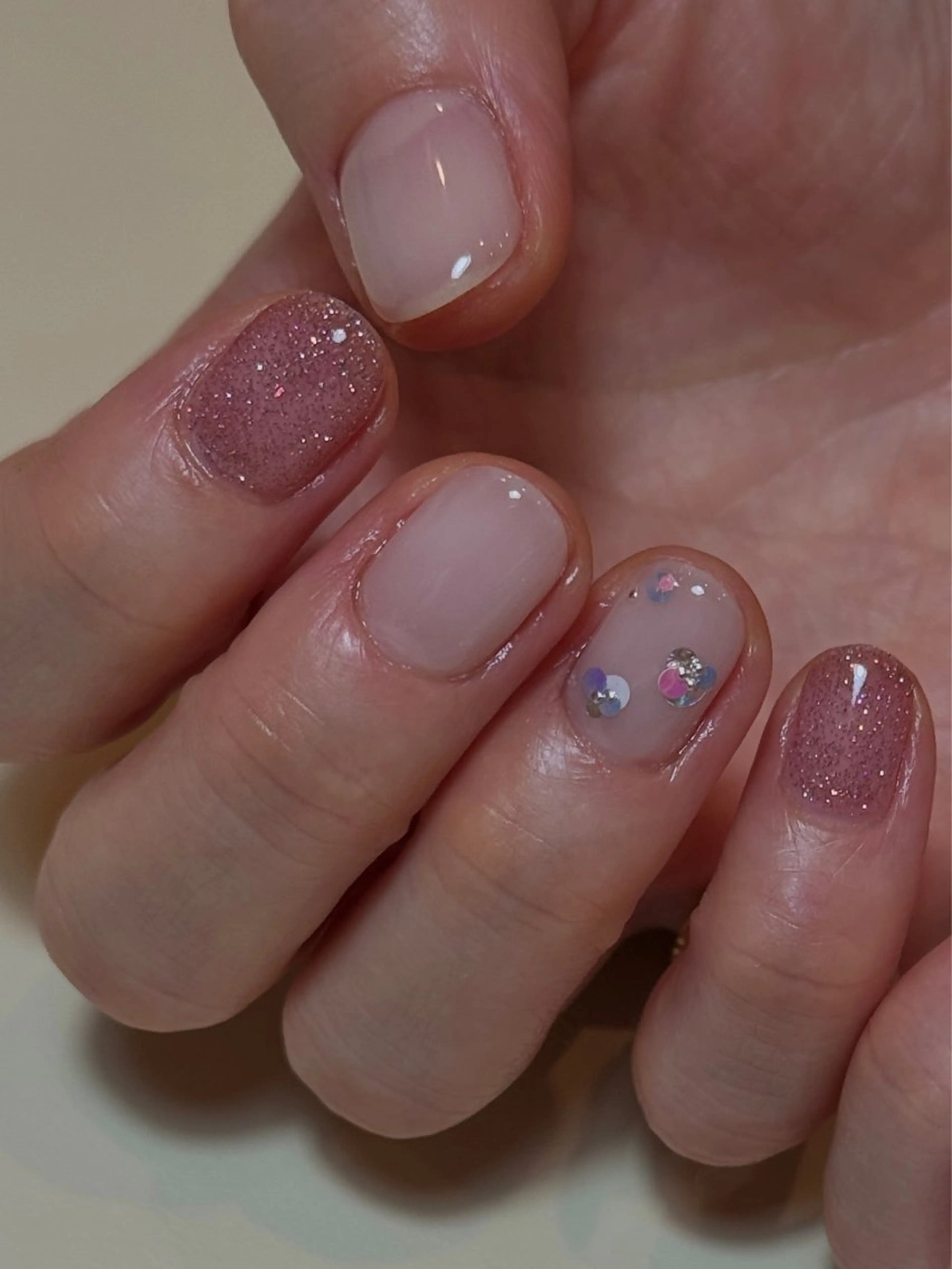 ネイル ハンドネイル なんば堀江/育爪施術 ニュアンス✻Kaphのネイルデザイン