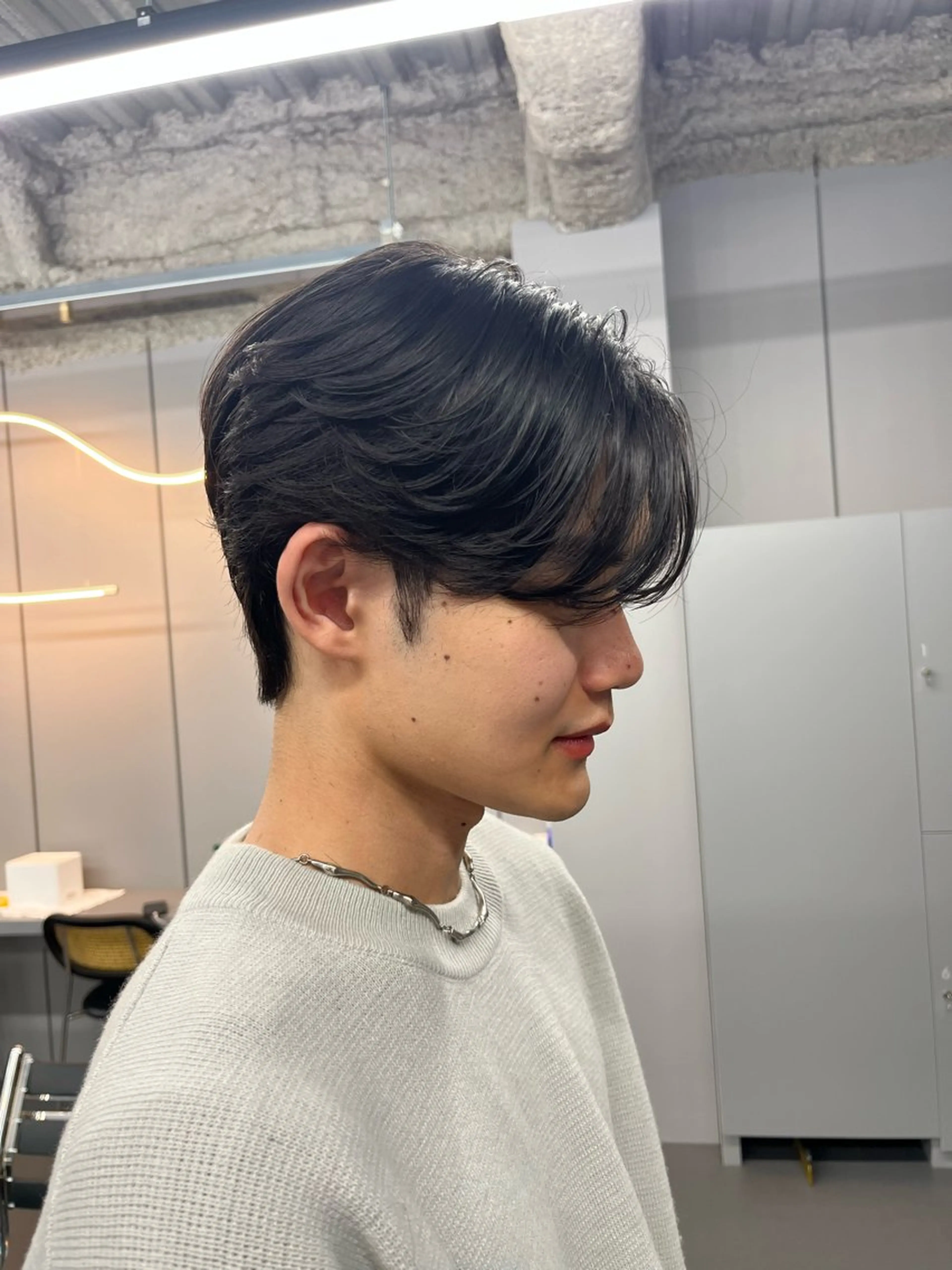 メンズ アイブロウ カット アイカ🐺 ナチュラル韓国ヘアのヘアスタイル