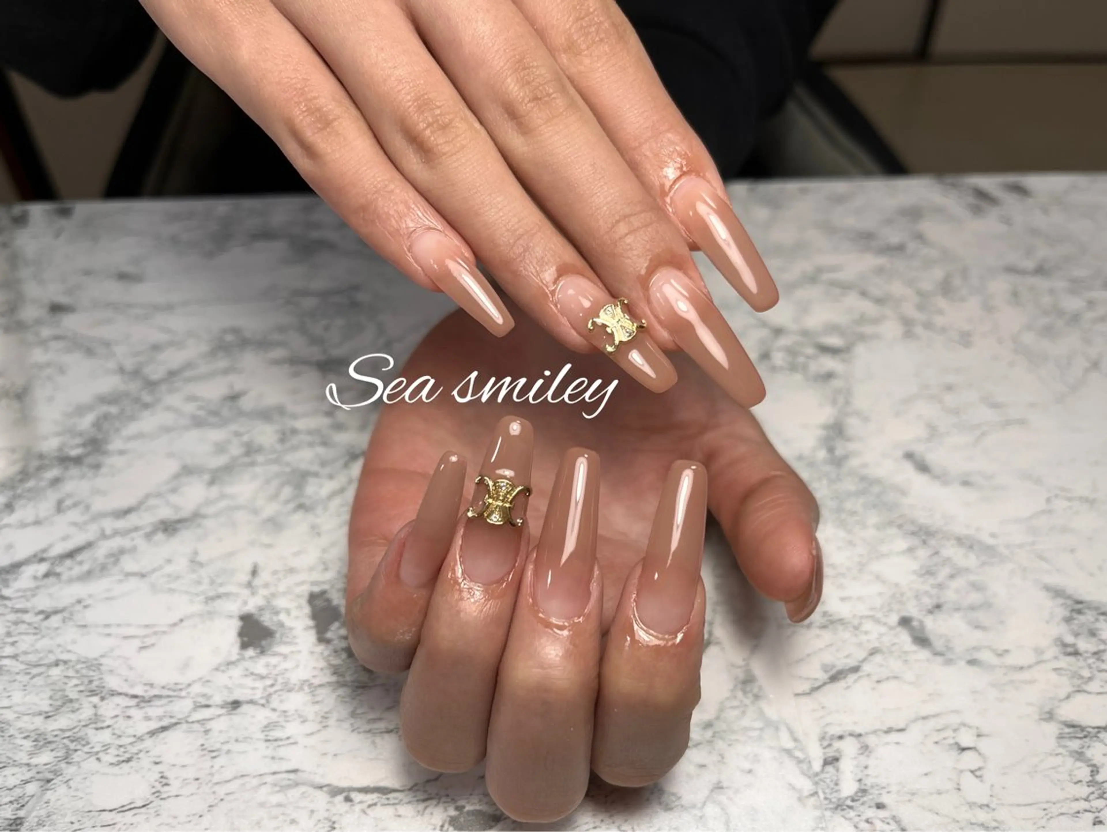 ネイル スカルプネイル Sea smiley シースマイリーのネイルデザイン