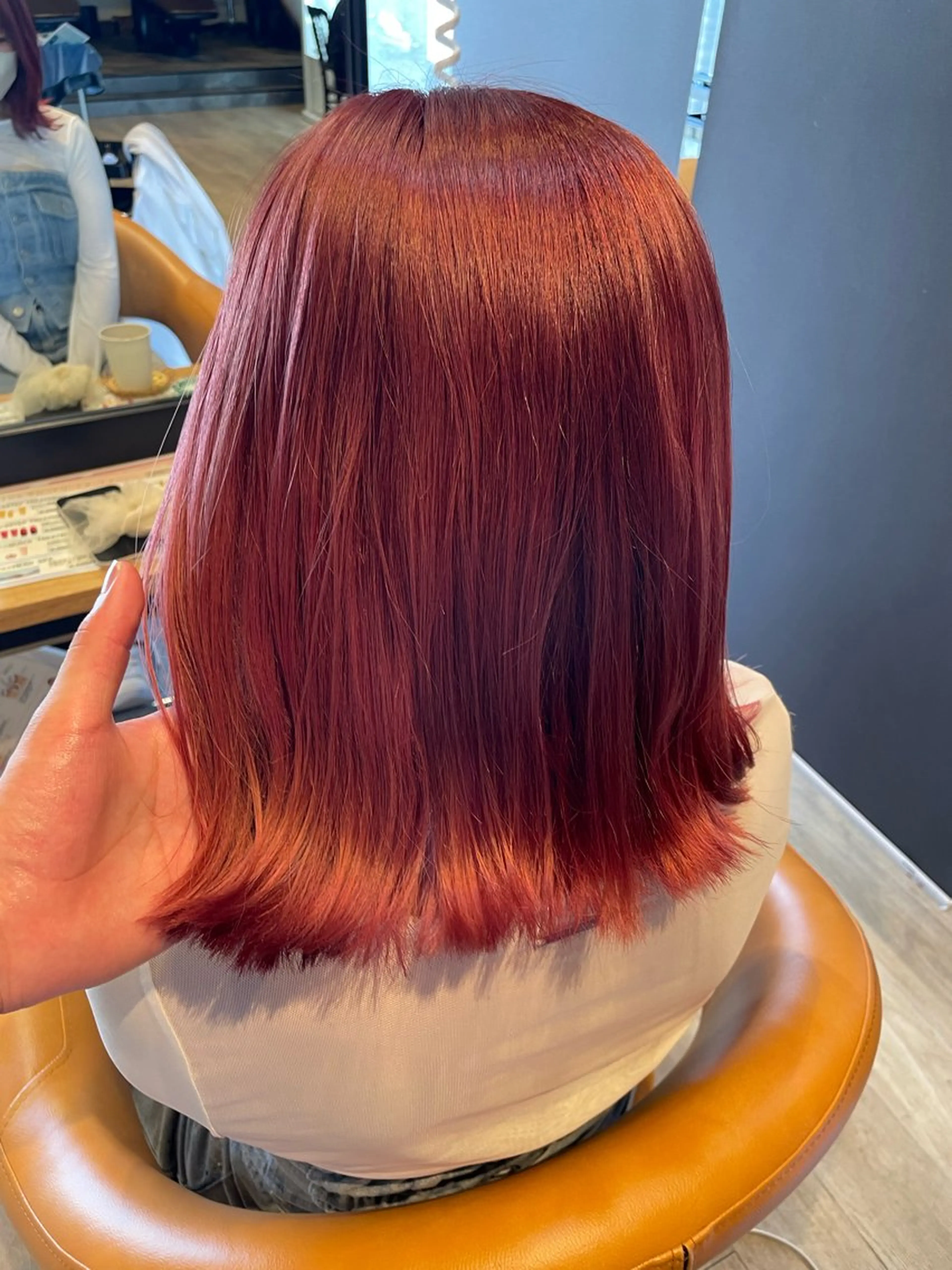 ミディアム カラー ピンクカラー ヘアカラー トリートメント 髪質改善/ブリーチ 田代 龍我のヘアスタイル